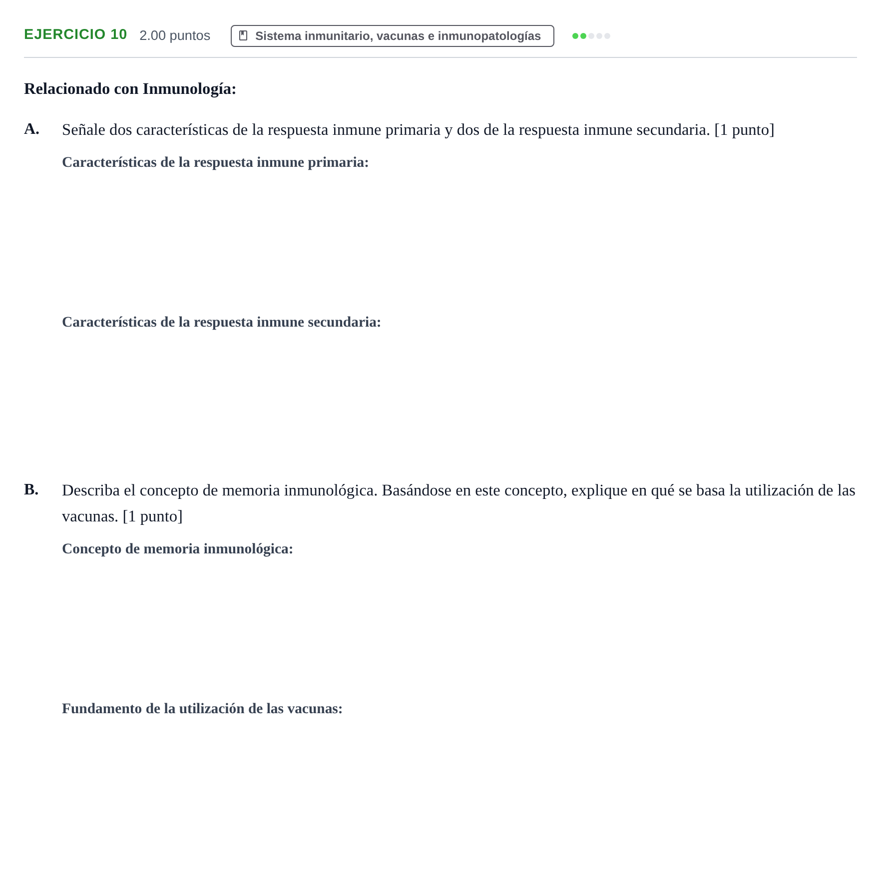 Enunciado: Problema 10 · Biología PAU Extremadura Ordinaria 2023