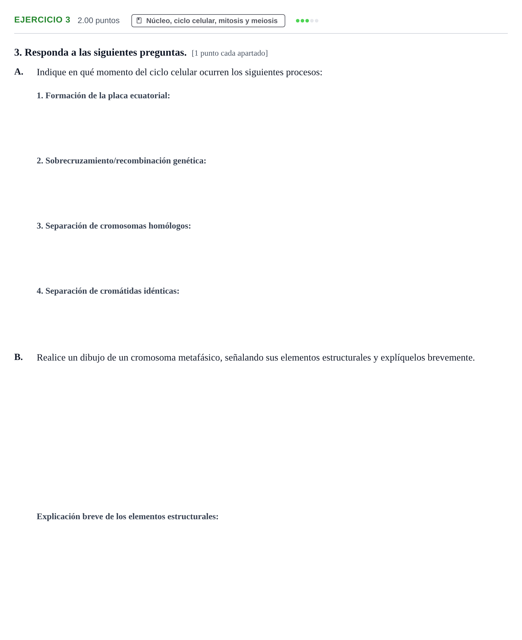 Enunciado: Problema 3 · Biología PAU Extremadura Ordinaria 2023