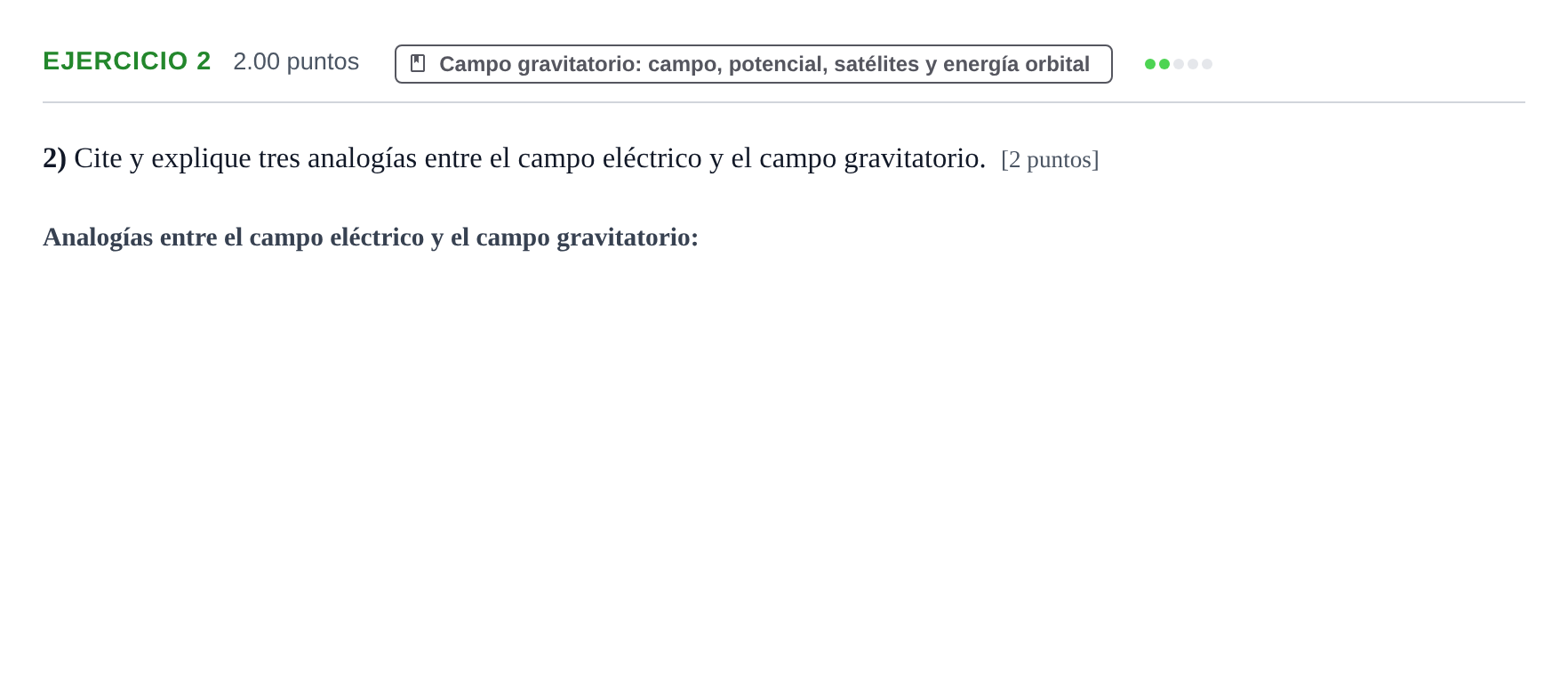 Enunciado: Problema 2 · Física PAU Extremadura Ordinaria 2023