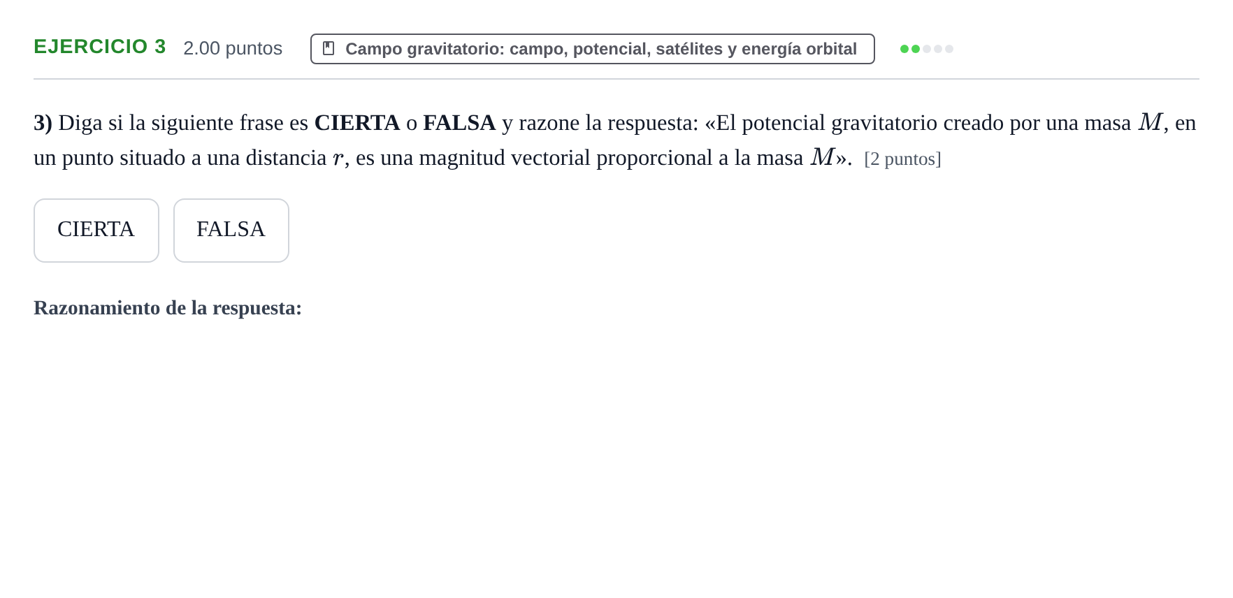 Enunciado: Problema 3 · Física PAU Extremadura Ordinaria 2023