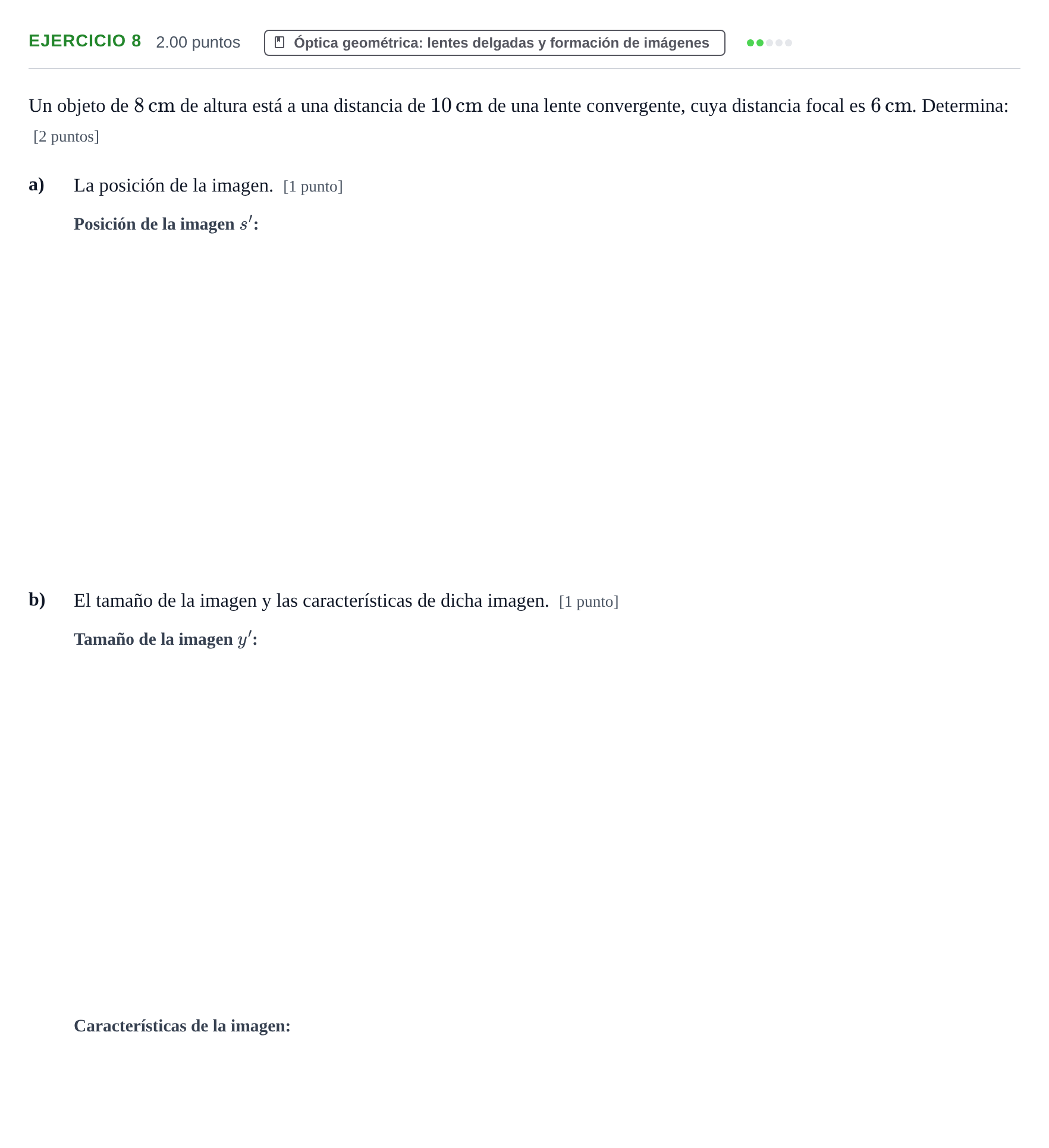 Enunciado: Problema 8 · Física PAU Extremadura Ordinaria 2023