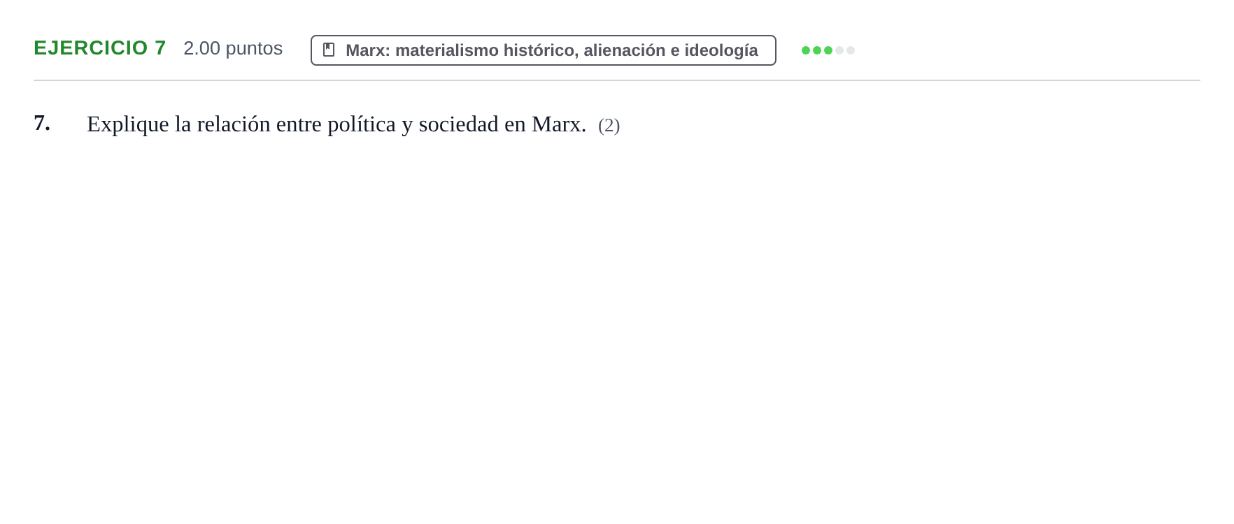 Enunciado: Problema 7 · Historia de la Filosofía PAU Extremadura Ordinaria 2023