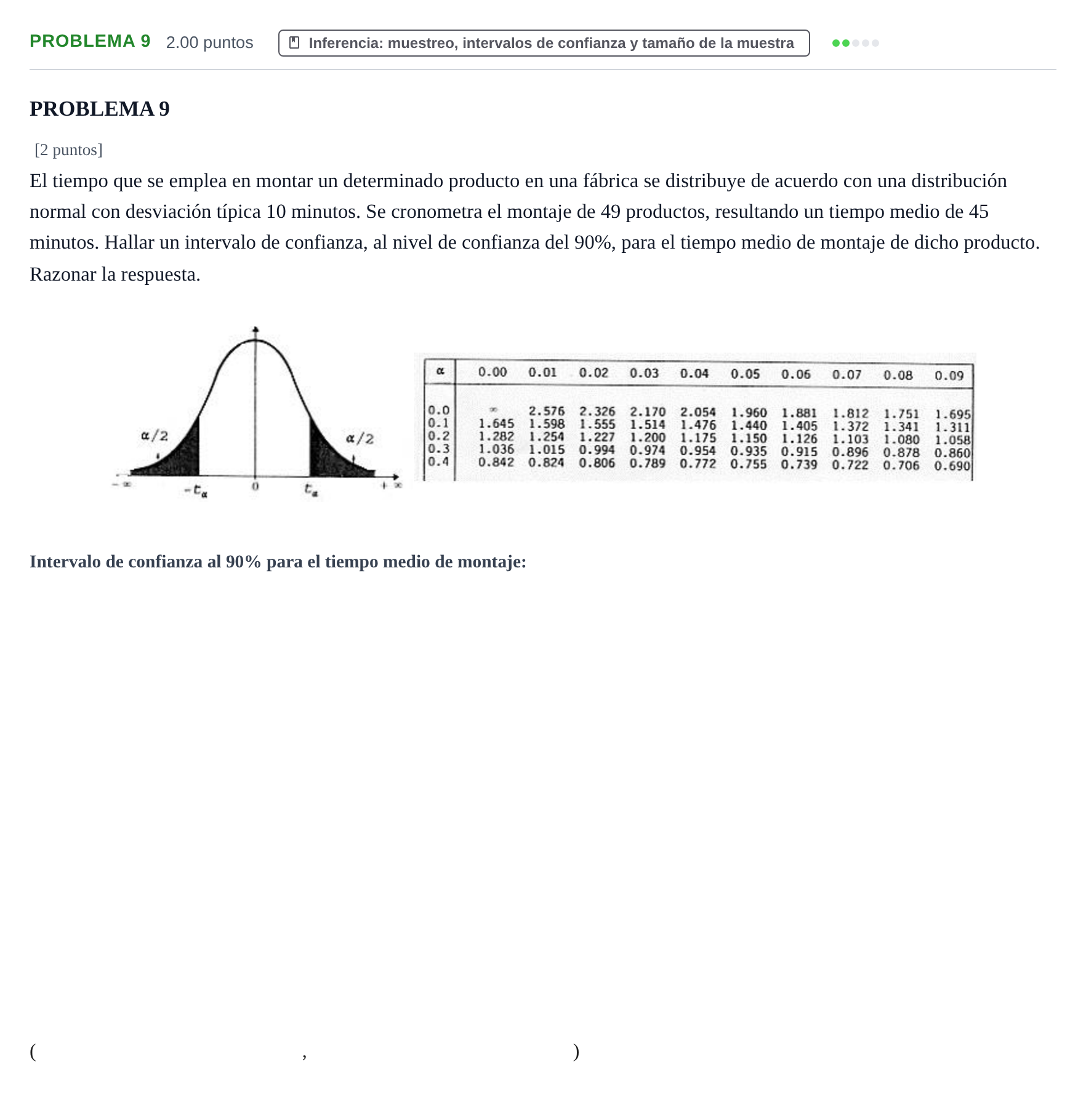 Enunciado: PROBLEMA 9 · Matemáticas aplicadas a las Ciencias Sociales II PAU Extremadura Ordinaria 2023