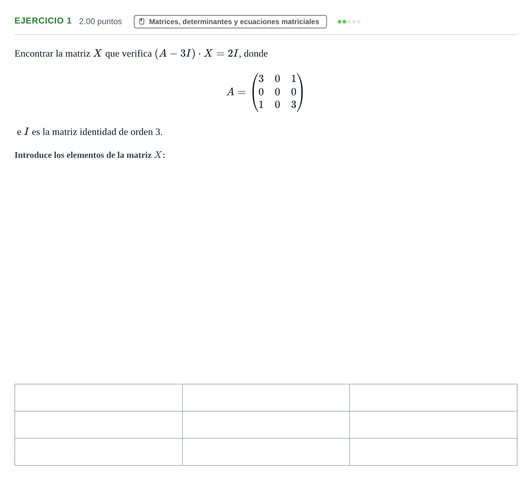 Enunciado: Problema 1 · Matemáticas II PAU Extremadura Ordinaria 2023