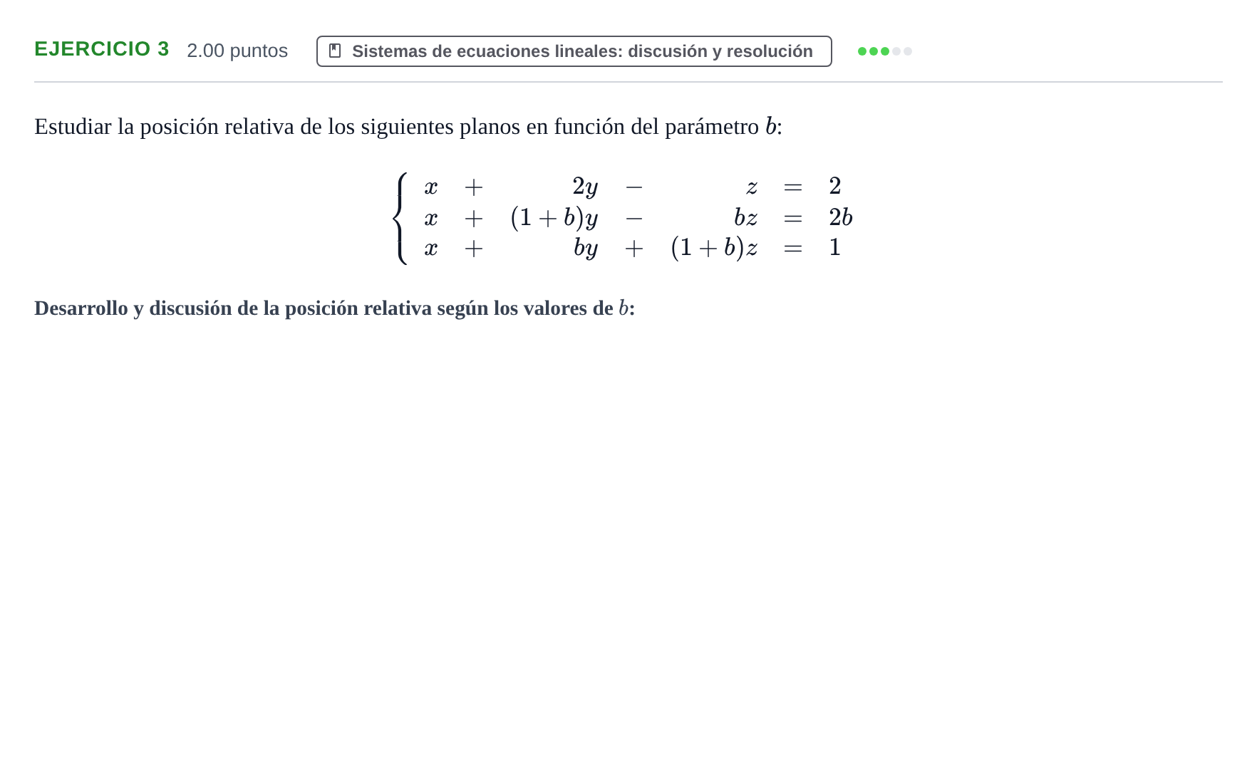 Enunciado: Problema 3 · Matemáticas II PAU Extremadura Ordinaria 2023