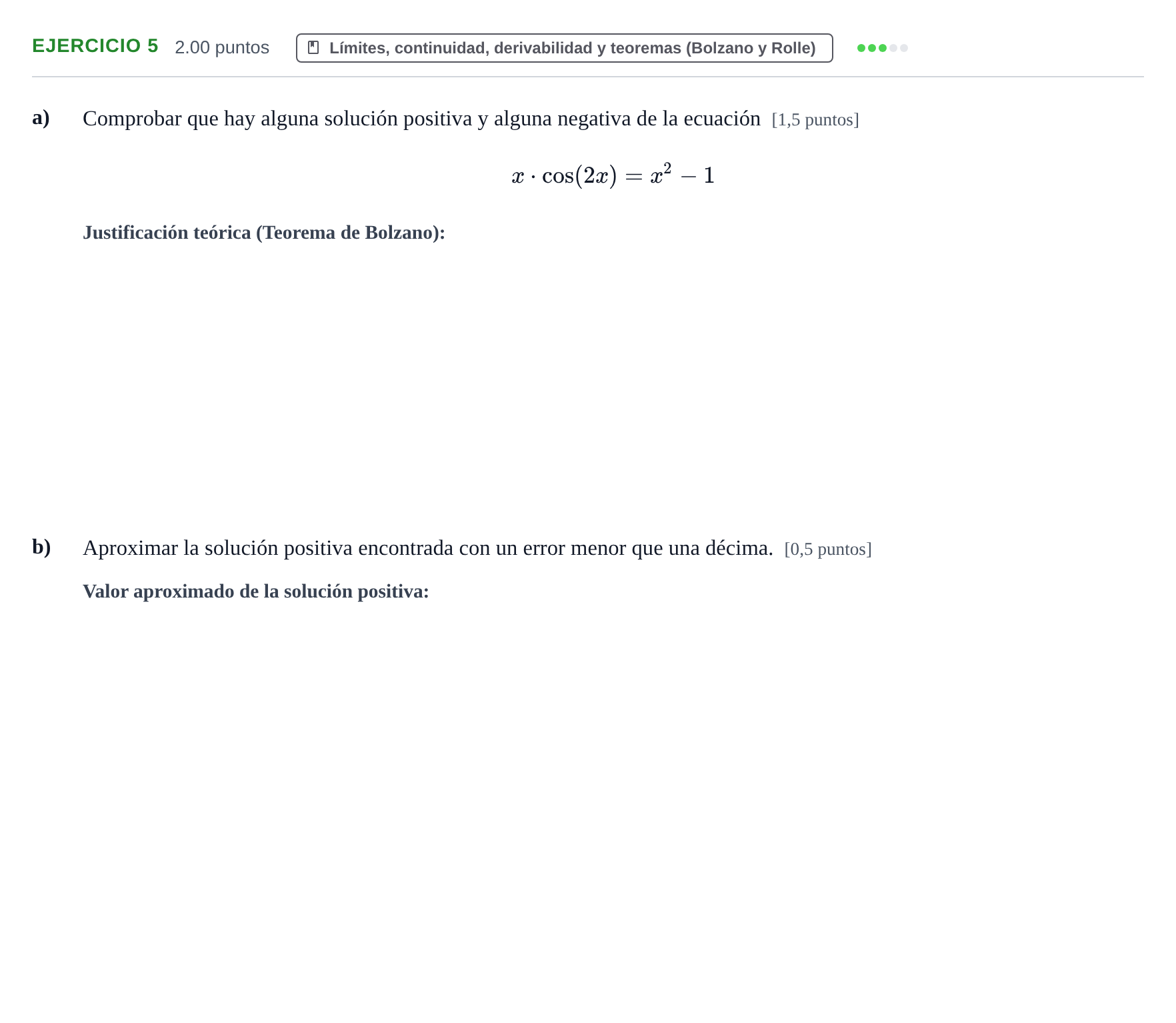 Enunciado: Problema 5 · Matemáticas II PAU Extremadura Ordinaria 2023