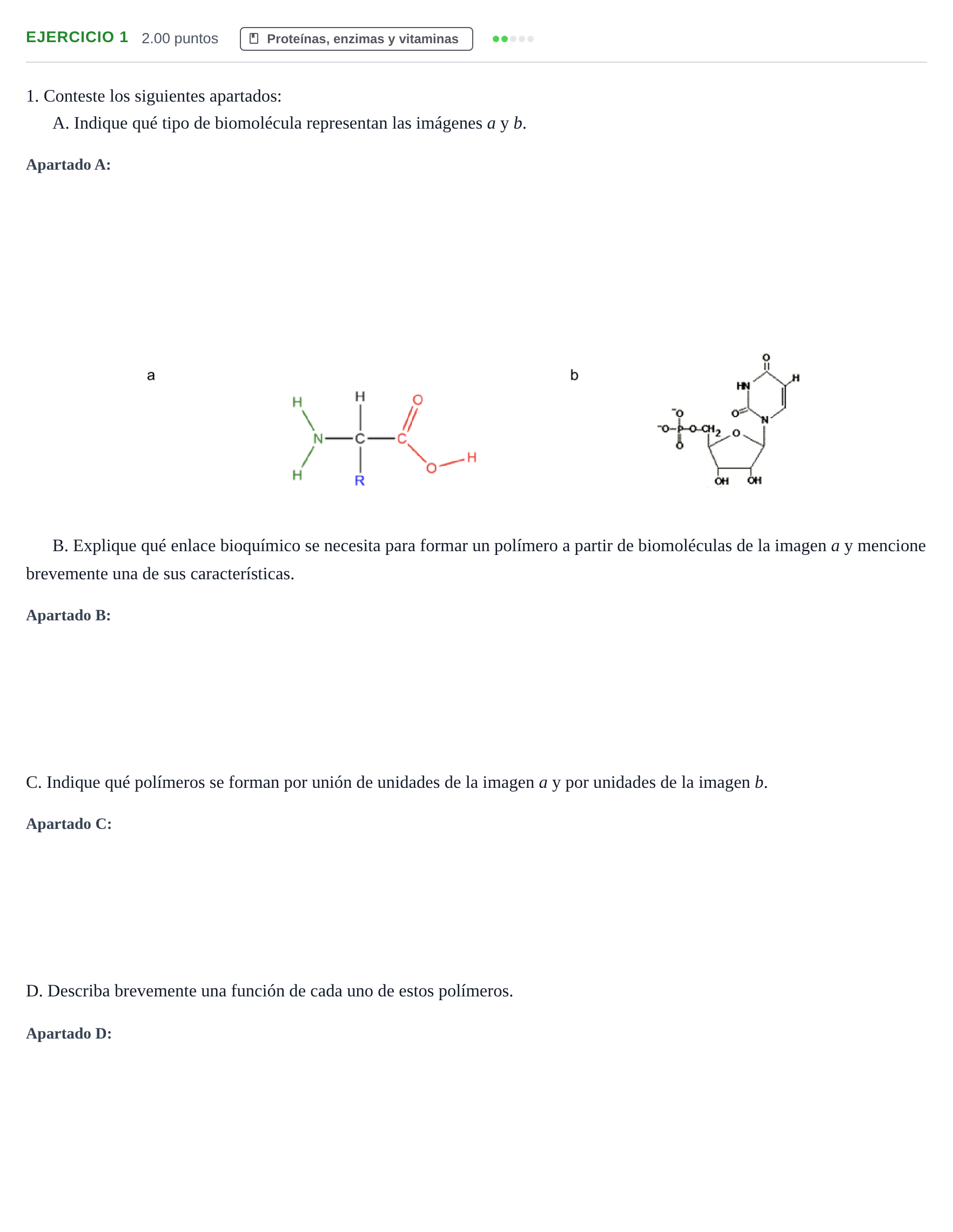 Enunciado: Problema 1 · Biología PAU Extremadura Extraordinaria 2023