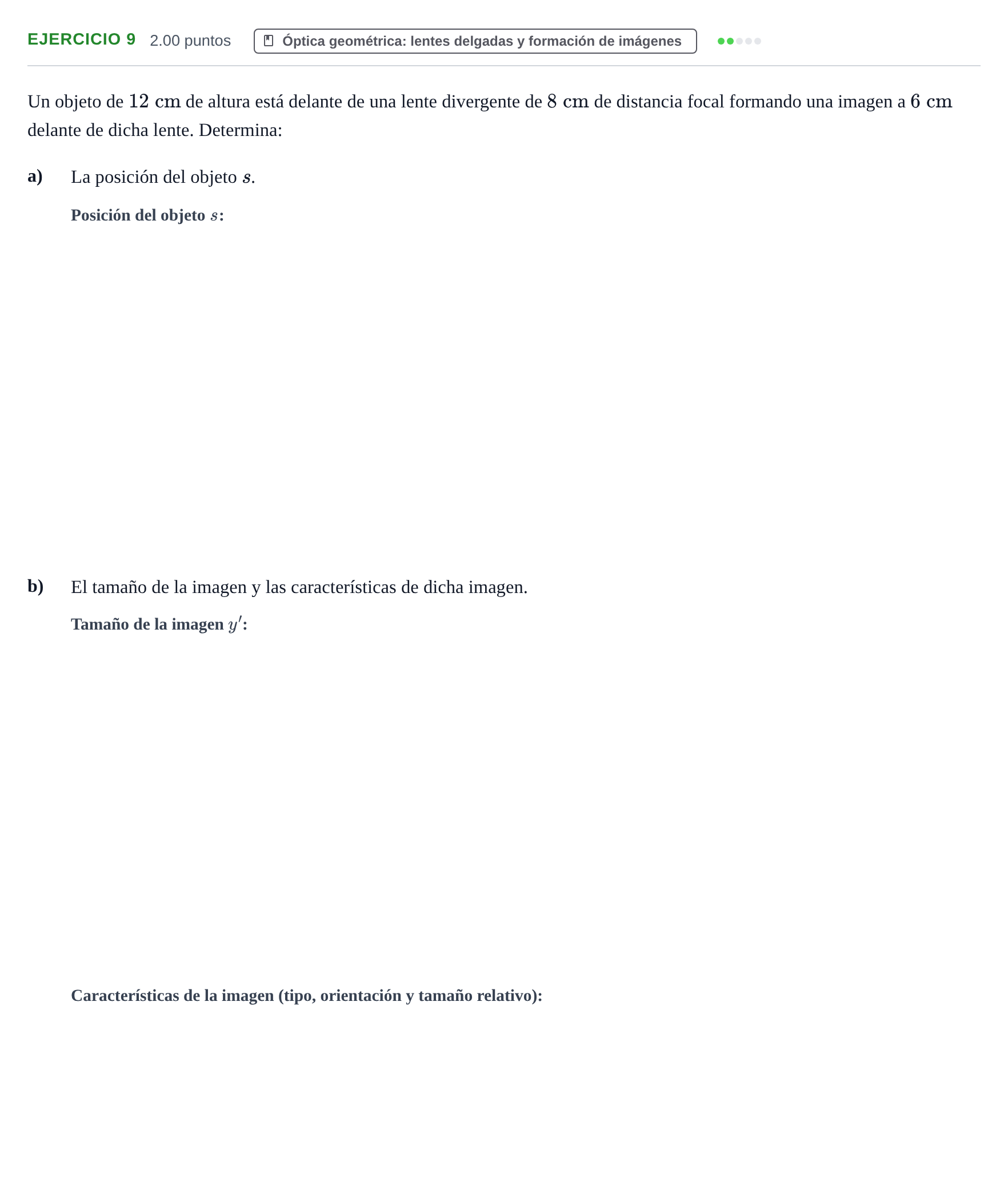 Enunciado: Problema 9 · Física PAU Extremadura Extraordinaria 2023