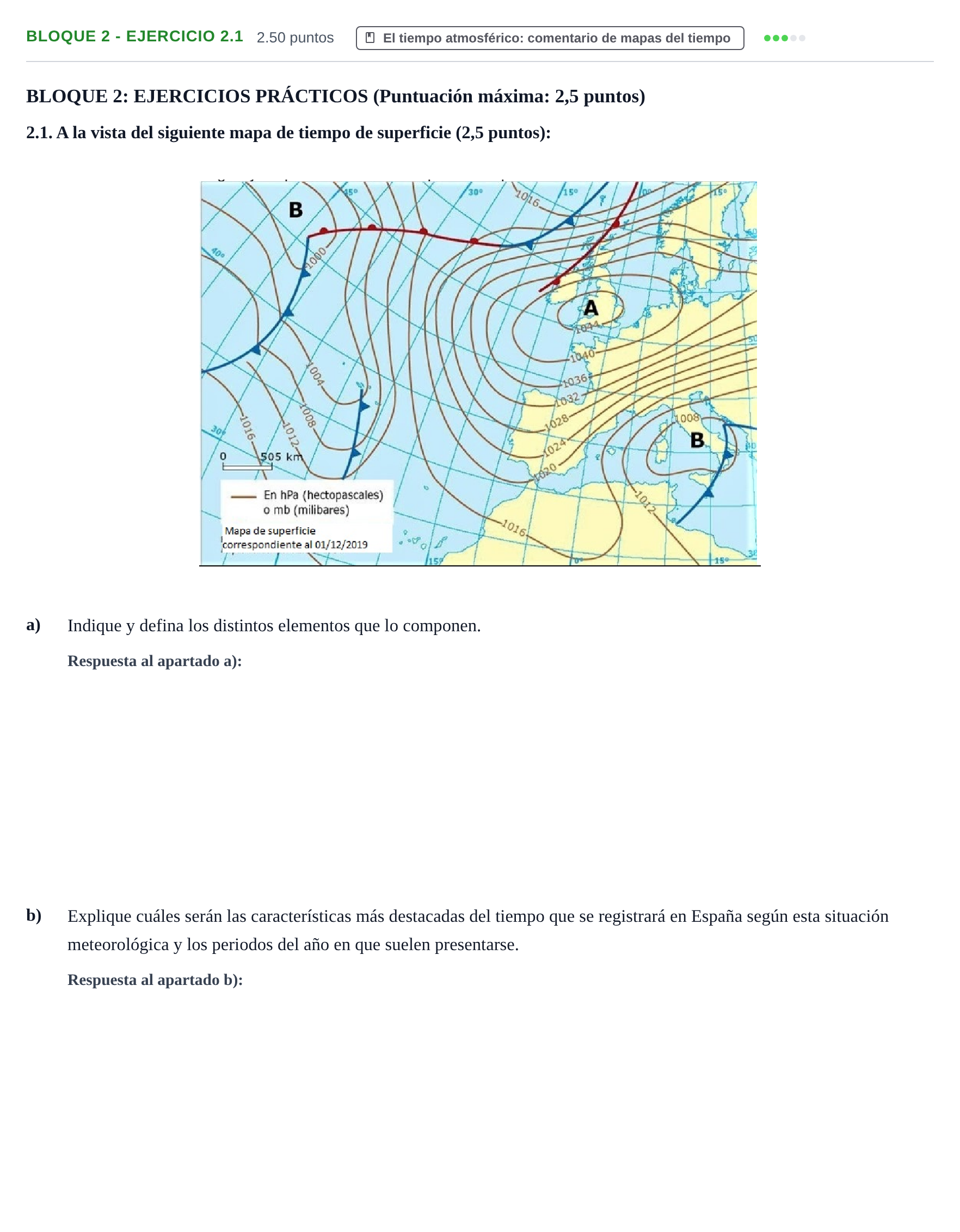 Enunciado: Bloque 2 - Ejercicio 2.1 · Geografía PAU Extremadura Extraordinaria 2023