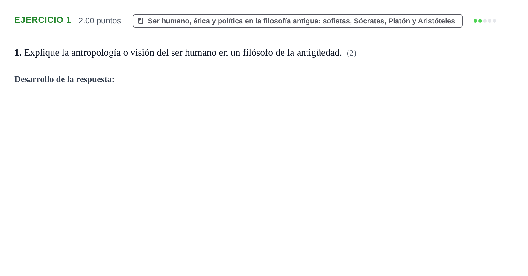 Enunciado: Problema 1 · Historia de la Filosofía PAU Extremadura Extraordinaria 2023