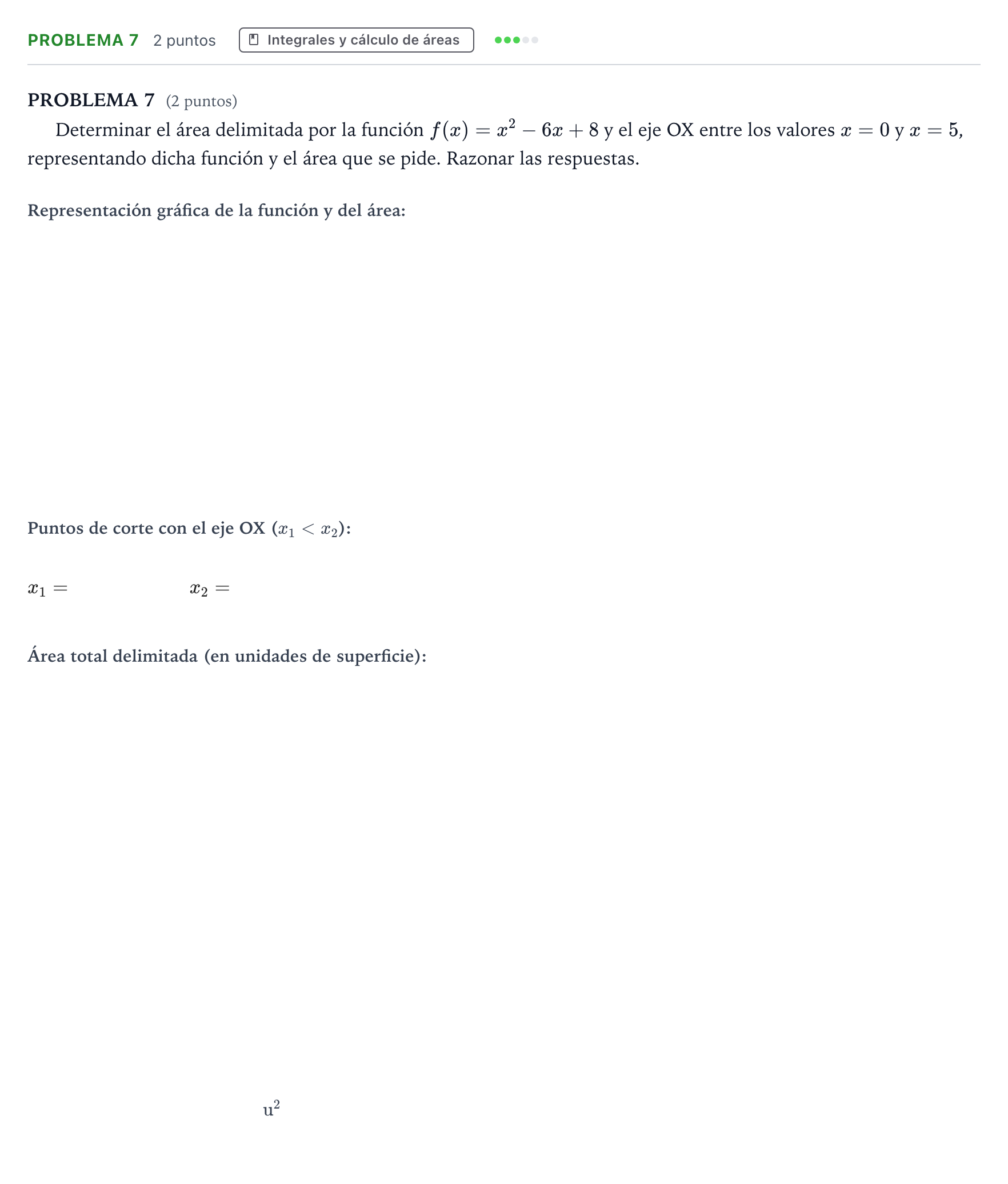Enunciado: PROBLEMA 7 · Matemáticas aplicadas a las Ciencias Sociales II PAU Extremadura Extraordinaria 2023