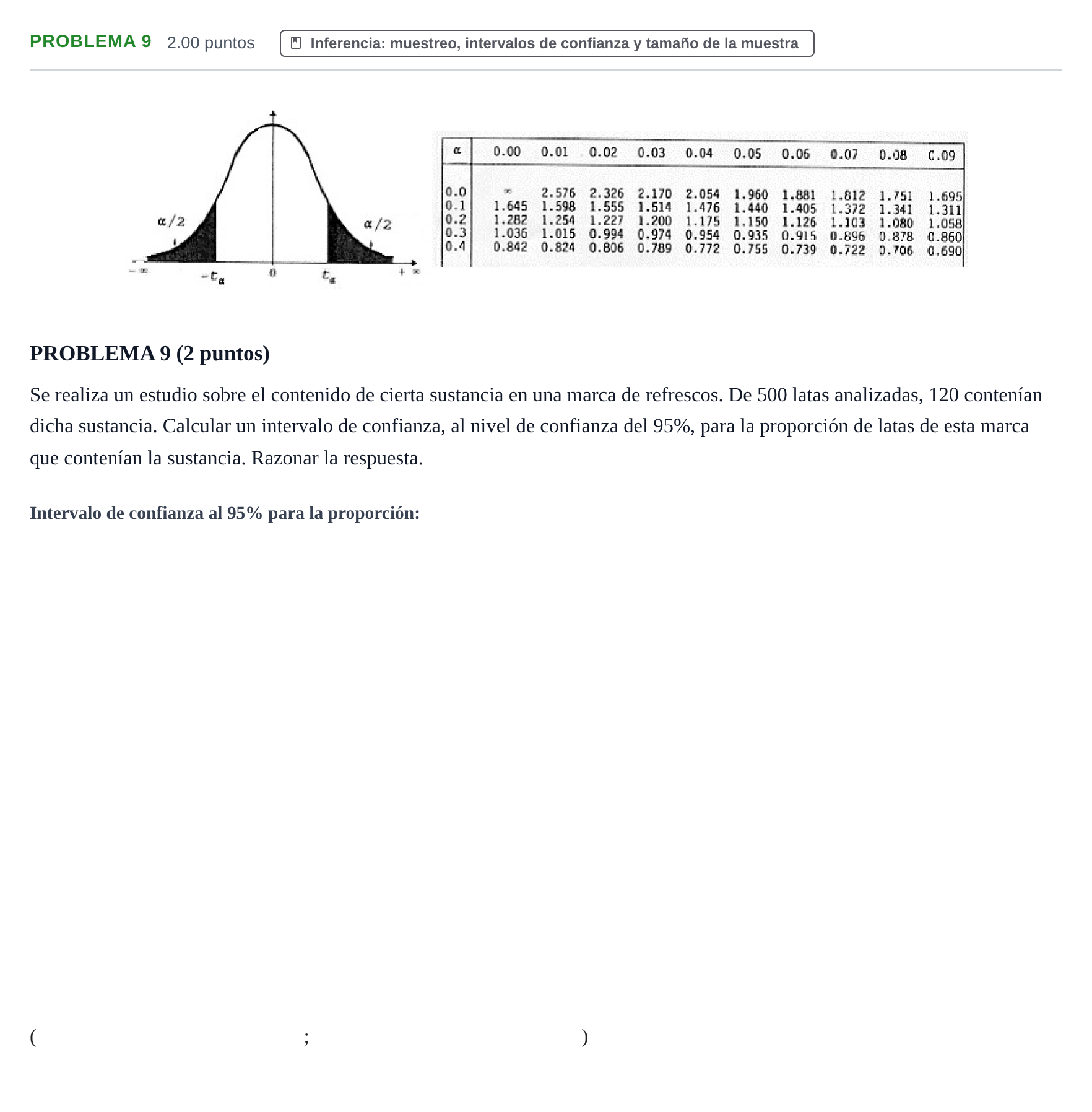 Enunciado: PROBLEMA 9 · Matemáticas aplicadas a las Ciencias Sociales II PAU Extremadura Extraordinaria 2023