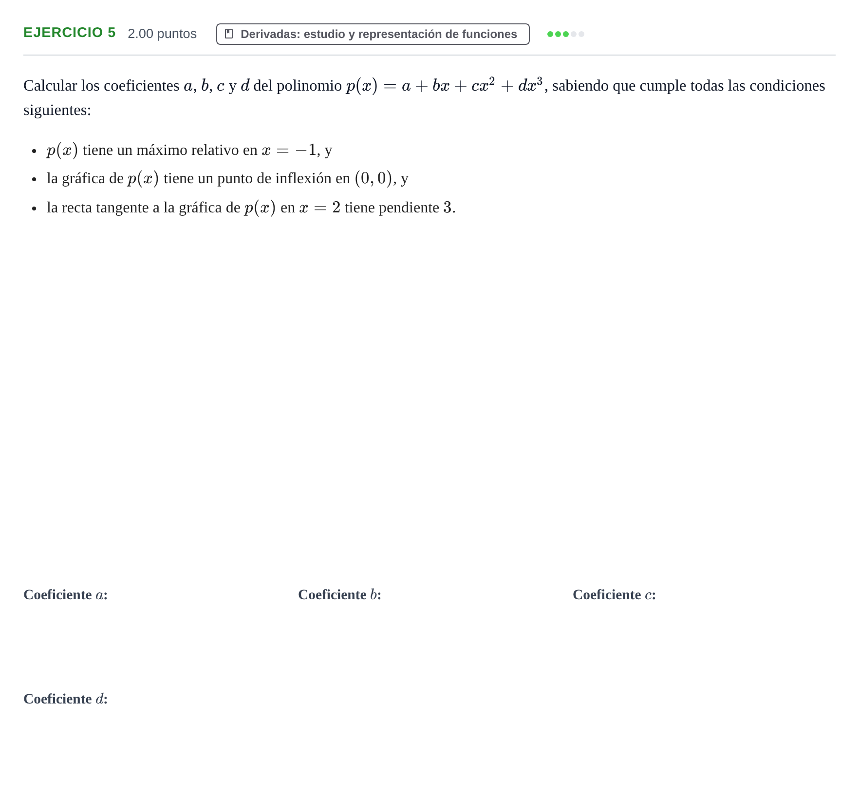 Enunciado: Problema 5 · Matemáticas II PAU Extremadura Extraordinaria 2023