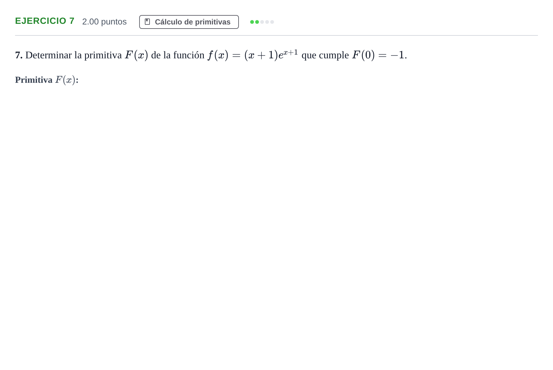 Enunciado: Problema 7 · Matemáticas II PAU Extremadura Extraordinaria 2023