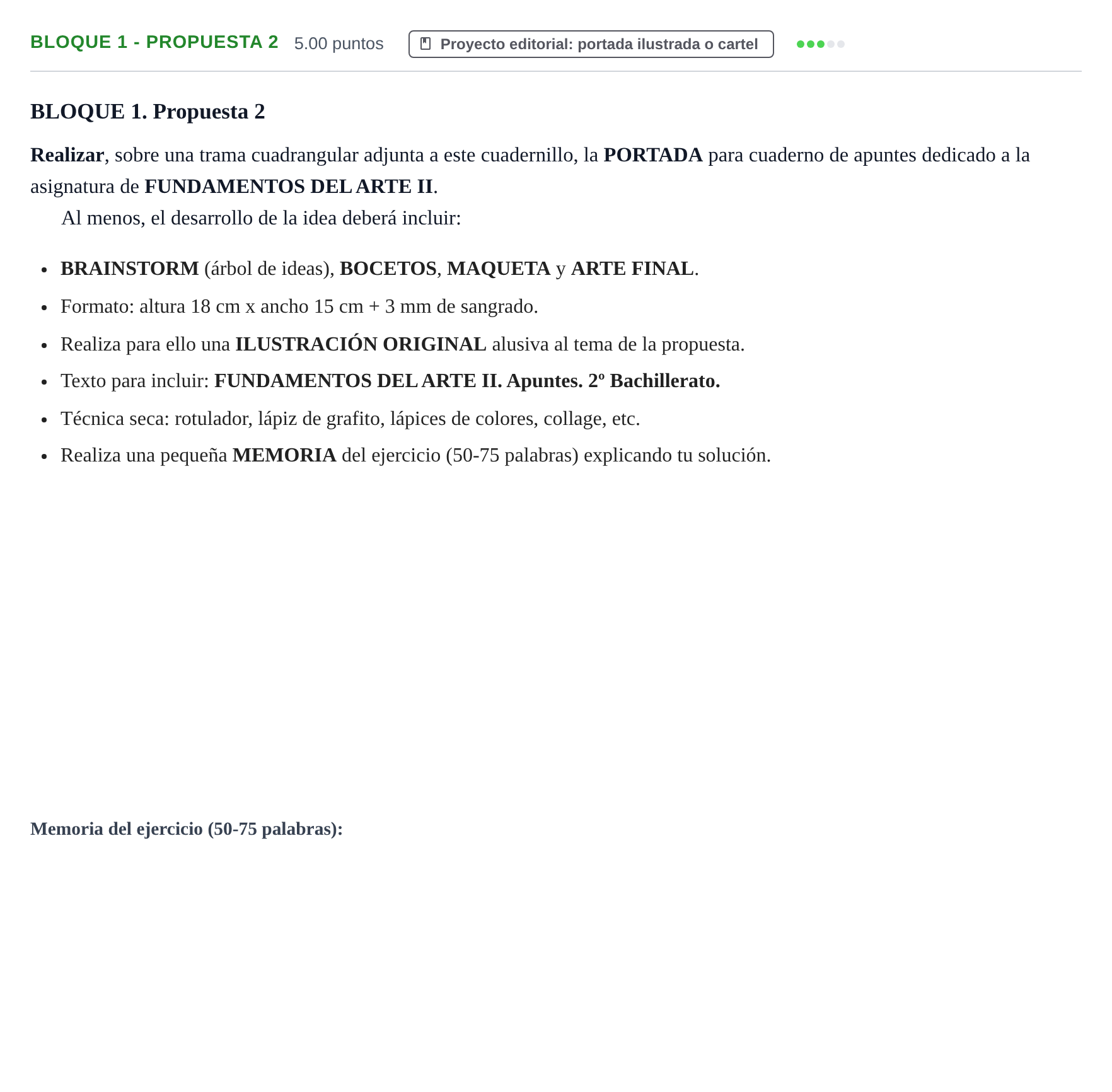Enunciado: Bloque 1 - Propuesta 2 · Diseño PAU Extremadura Ordinaria 2022