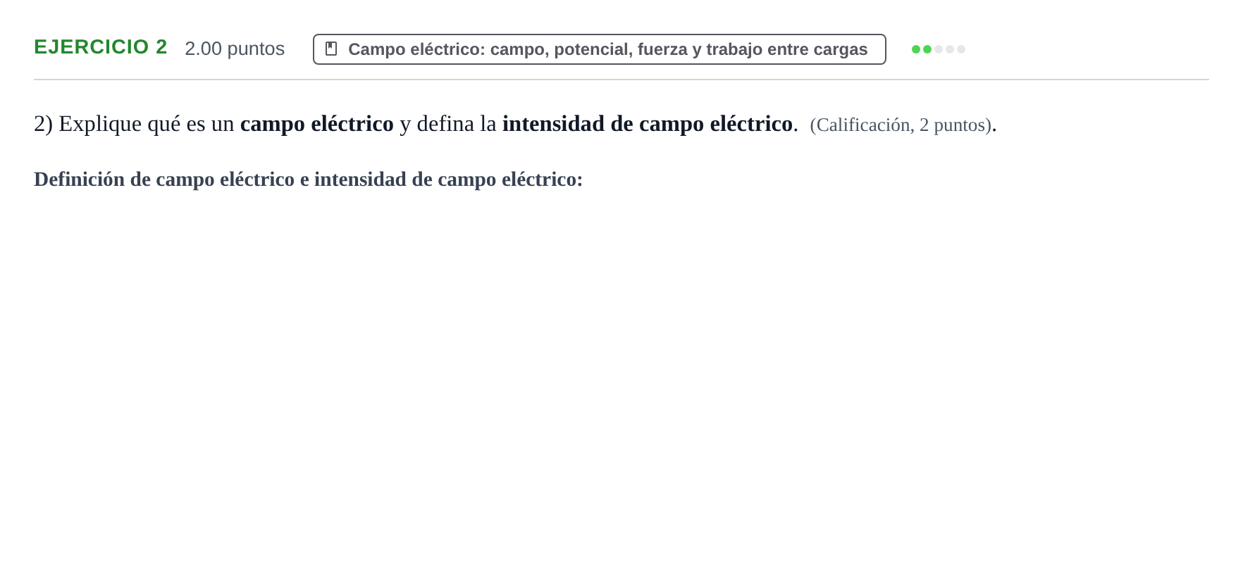 Enunciado: Problema 2 · Física PAU Extremadura Ordinaria 2022