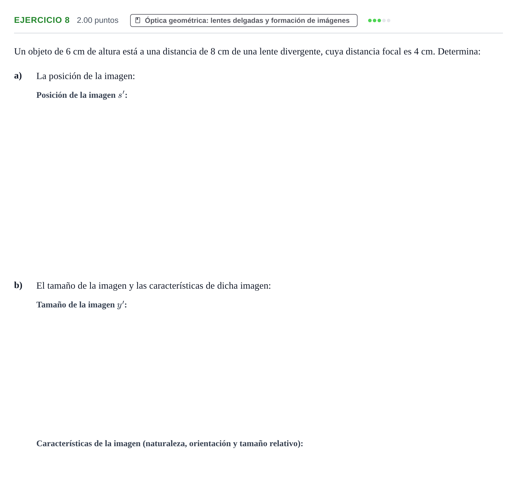 Enunciado: Problema 8 · Física PAU Extremadura Ordinaria 2022