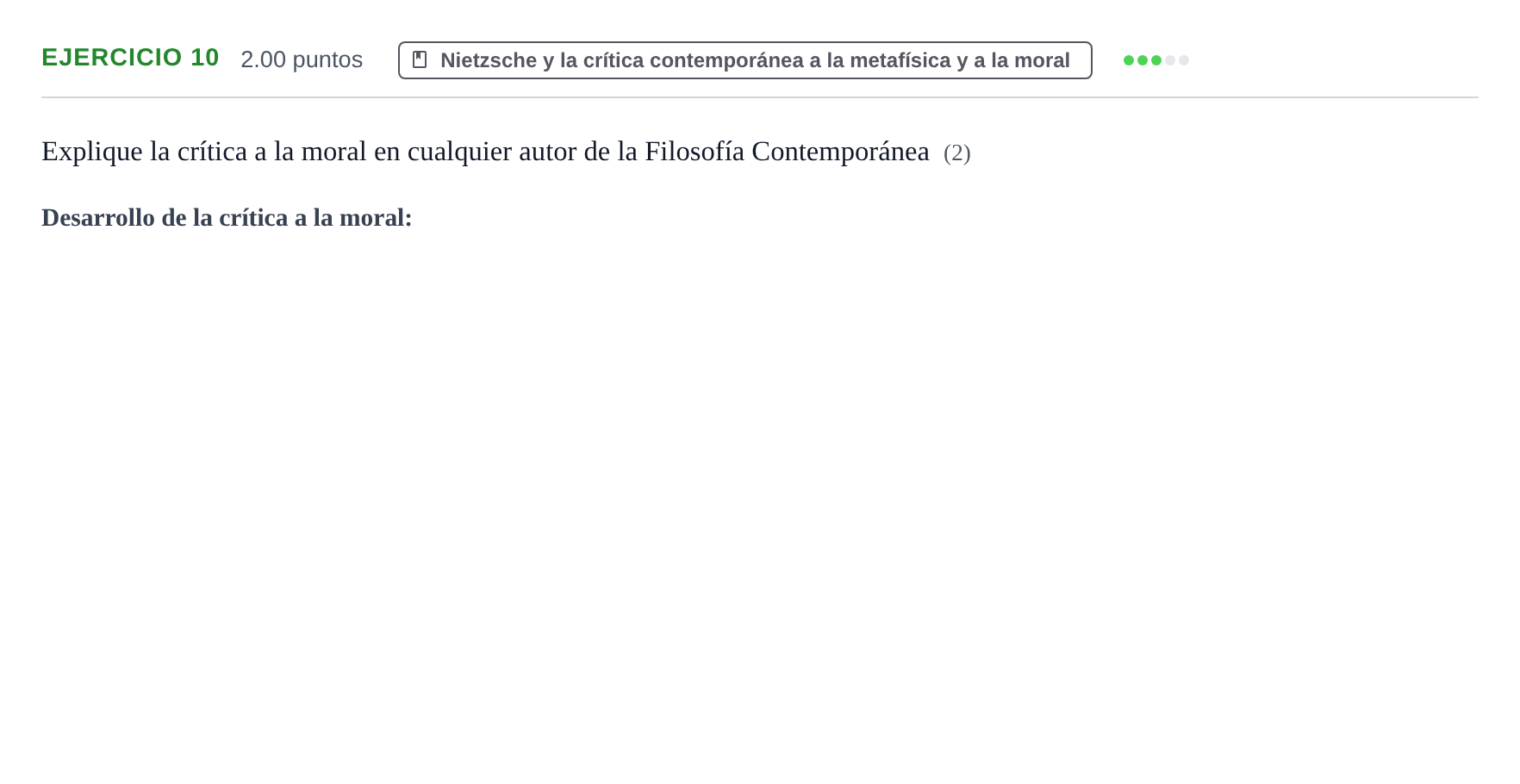 Enunciado: Problema 10 · Historia de la Filosofía PAU Extremadura Ordinaria 2022