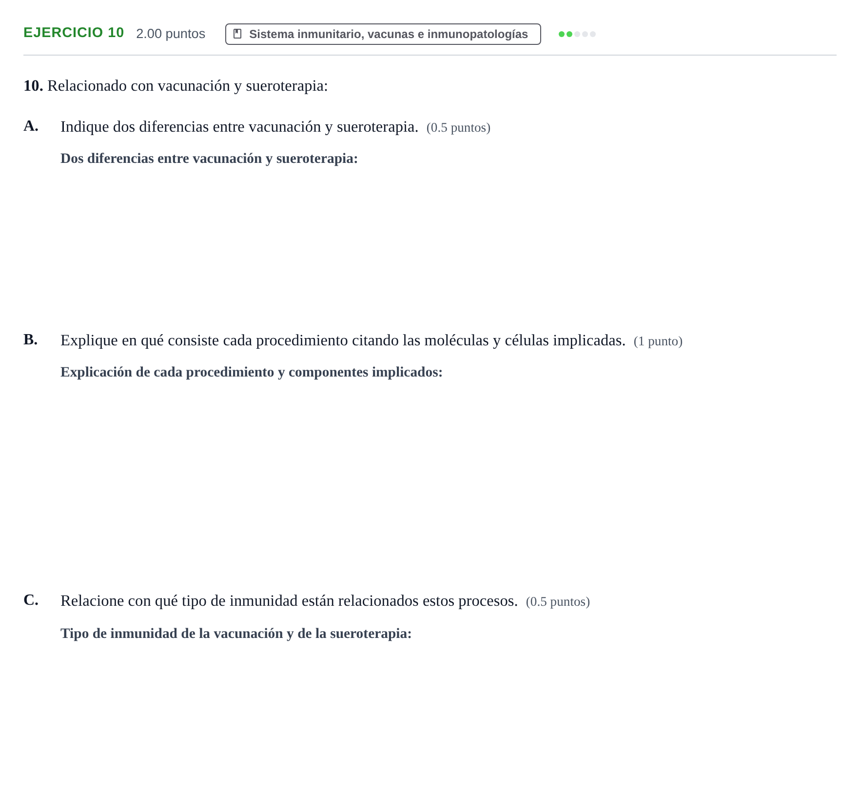 Enunciado: Problema 10 · Biología PAU Extremadura Extraordinaria 2022