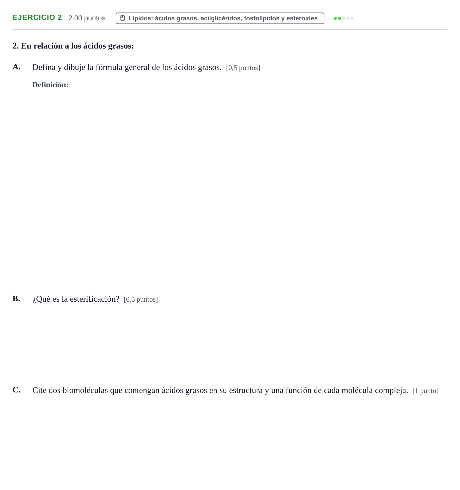 Enunciado: Problema 2 · Biología PAU Extremadura Extraordinaria 2022