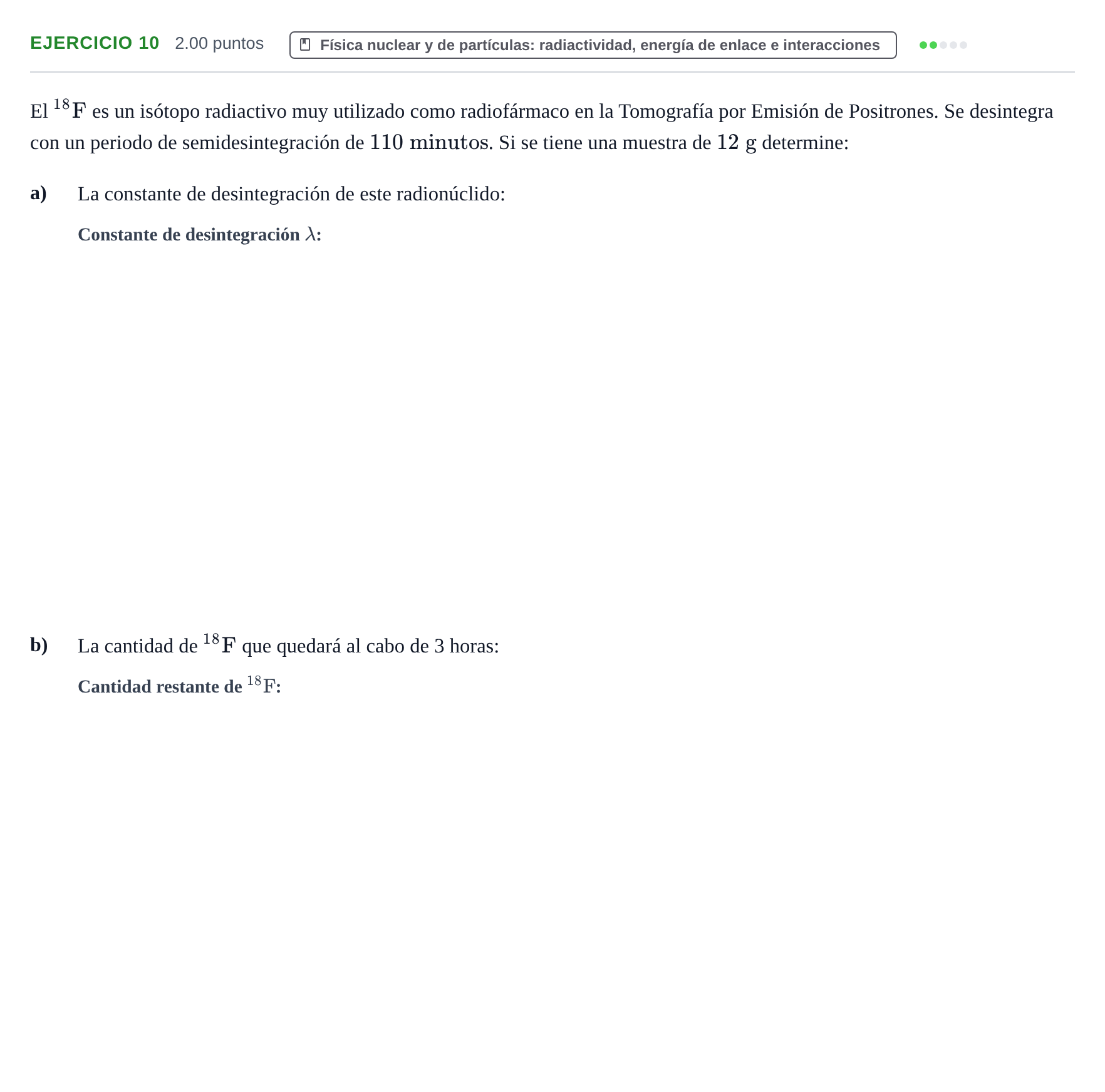 Enunciado: Problema 10 · Física PAU Extremadura Extraordinaria 2022