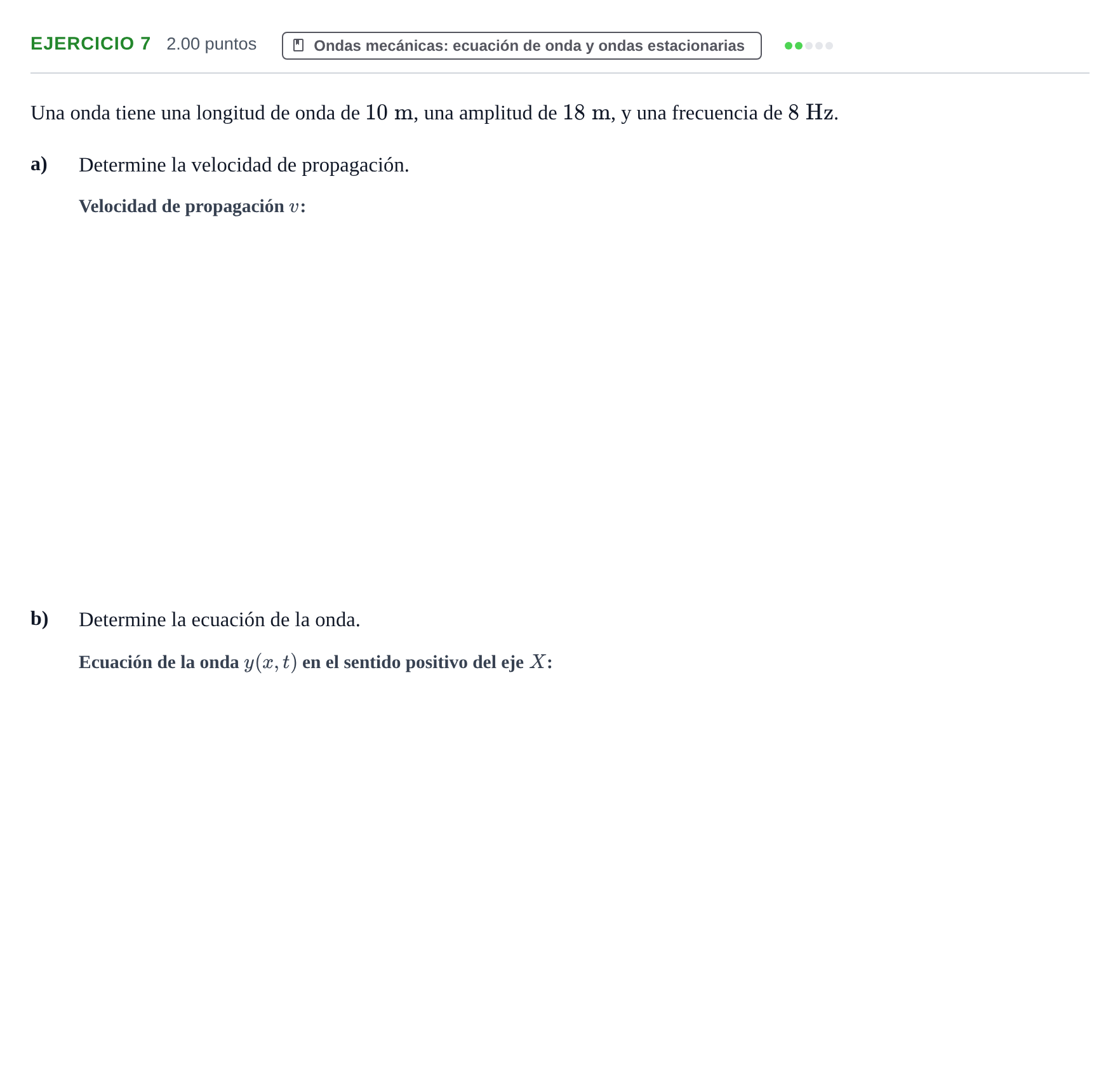 Enunciado: Problema 7 · Física PAU Extremadura Extraordinaria 2022