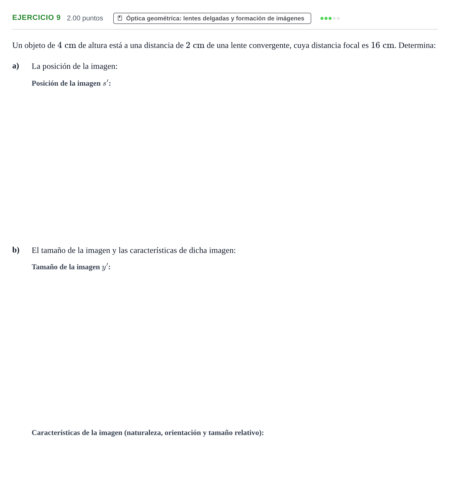 Enunciado: Problema 9 · Física PAU Extremadura Extraordinaria 2022