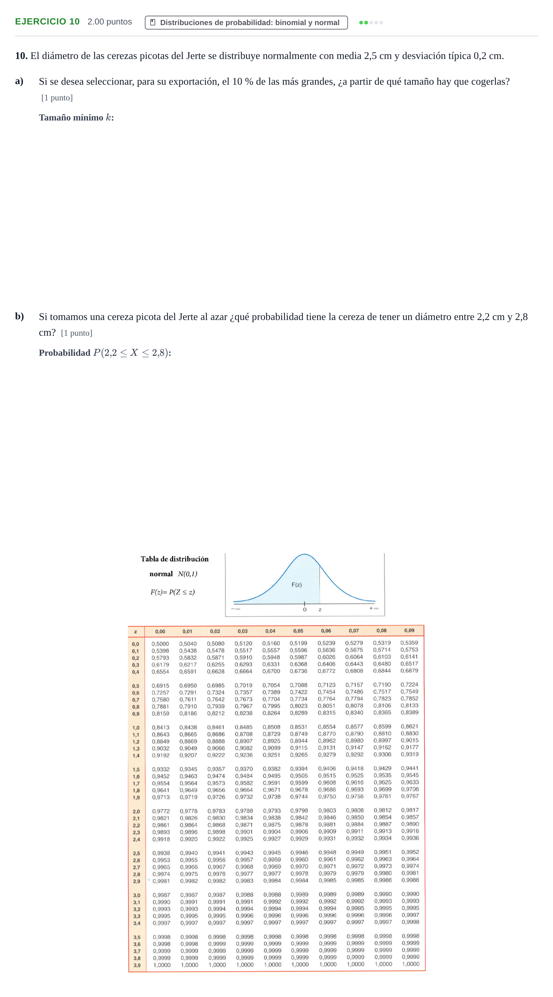 Enunciado: Problema 10 · Matemáticas II PAU Extremadura Extraordinaria 2022