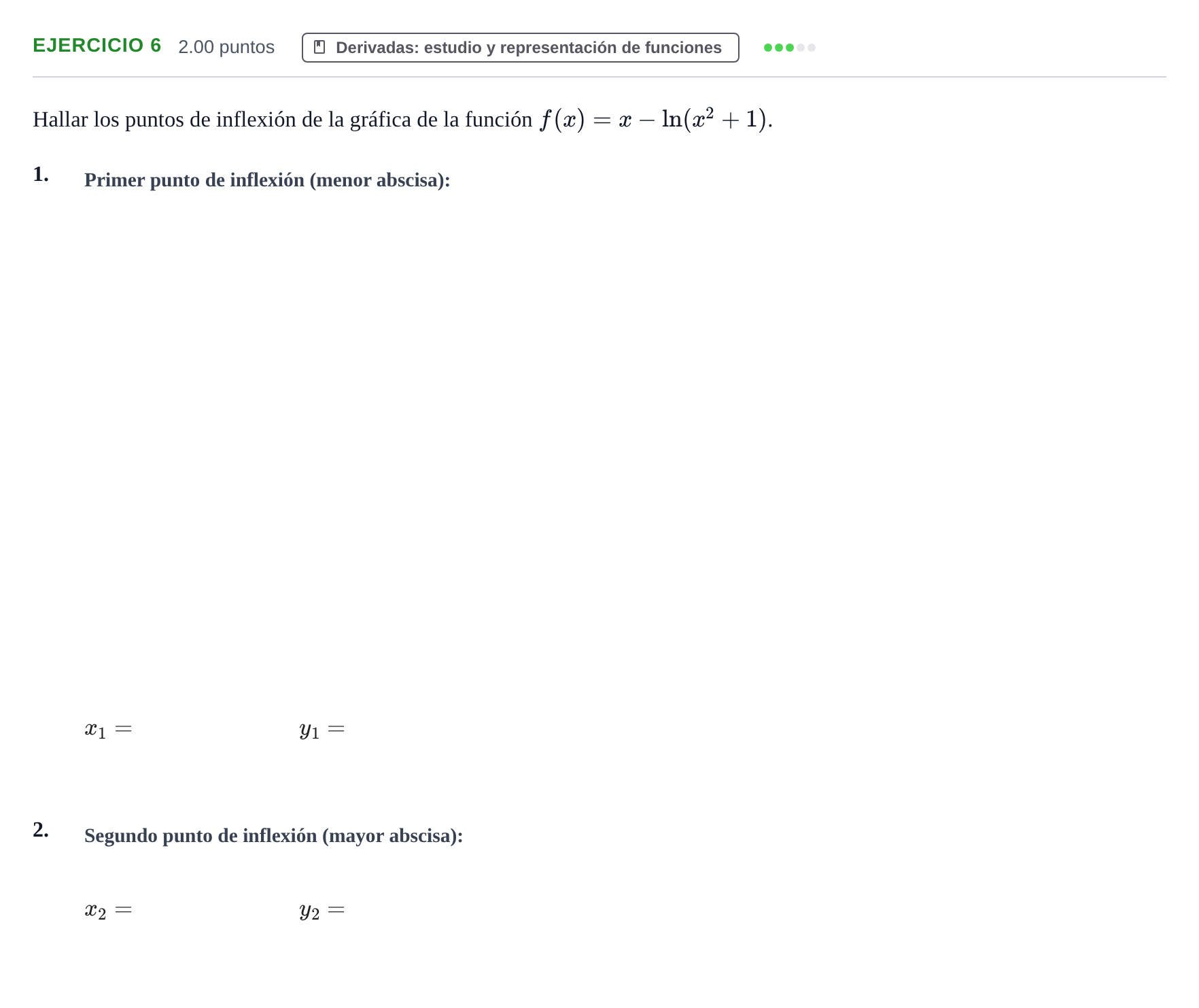 Enunciado: Problema 6 · Matemáticas II PAU Extremadura Extraordinaria 2022