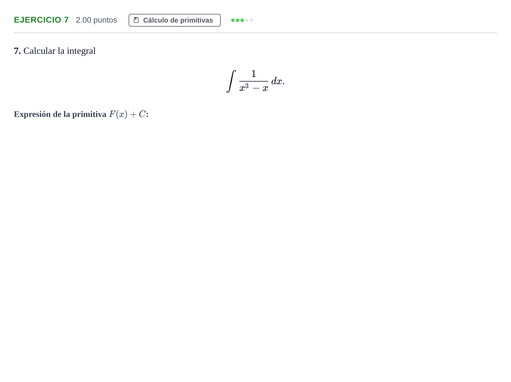 Enunciado: Problema 7 · Matemáticas II PAU Extremadura Extraordinaria 2022