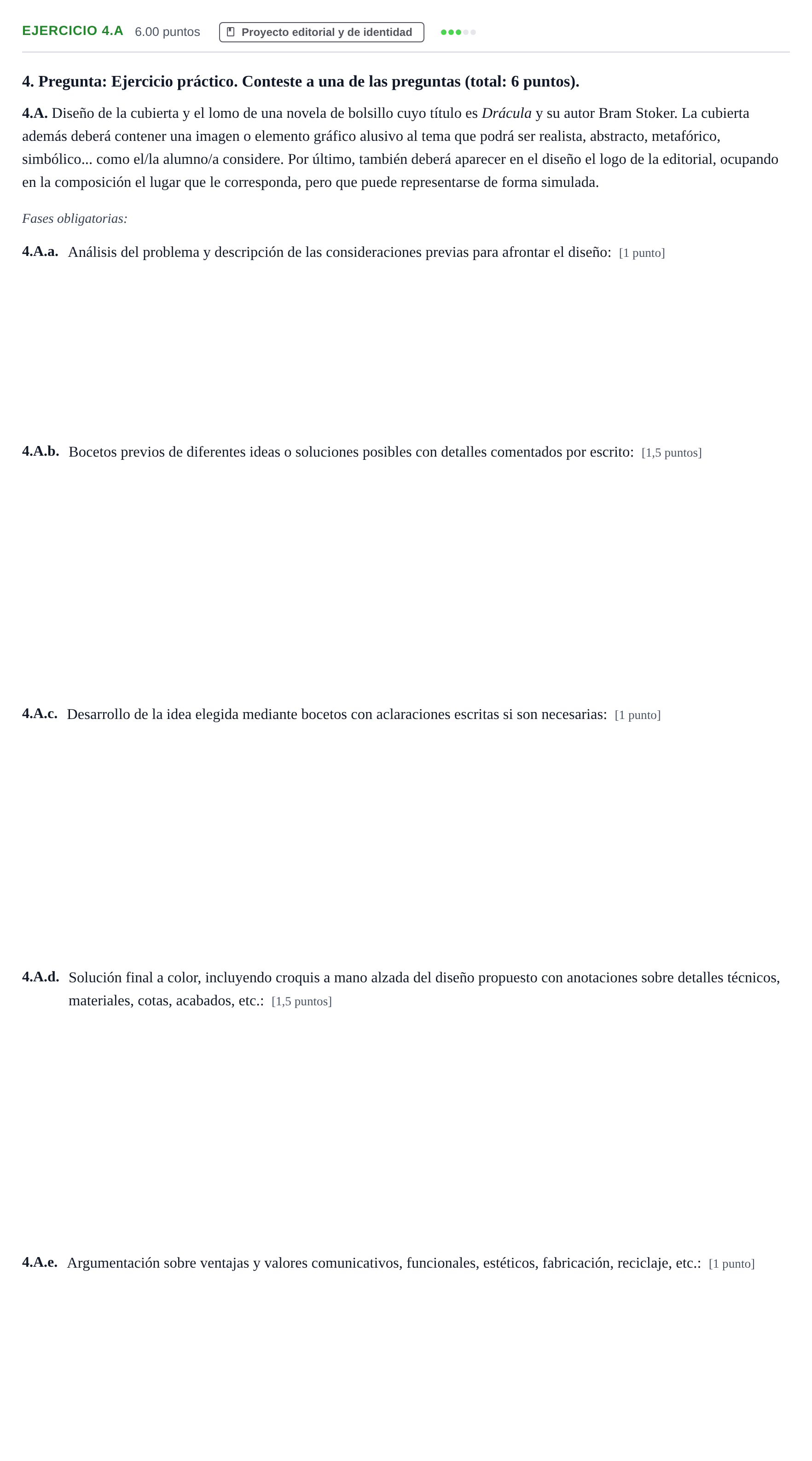 Enunciado: Ejercicio 4.A · Diseño PAU Asturias Extraordinaria 2022