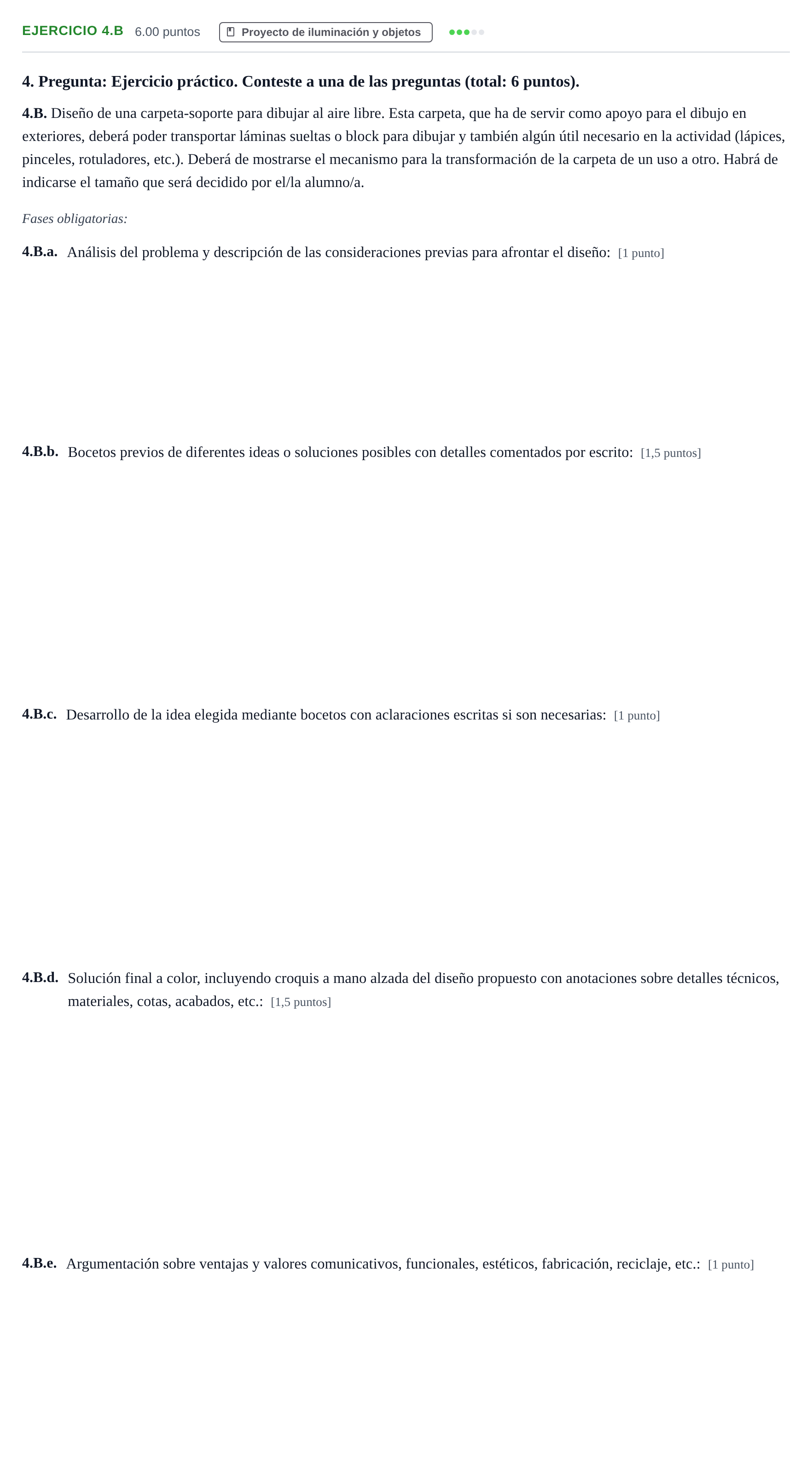 Enunciado: Ejercicio 4.B · Diseño PAU Asturias Extraordinaria 2022