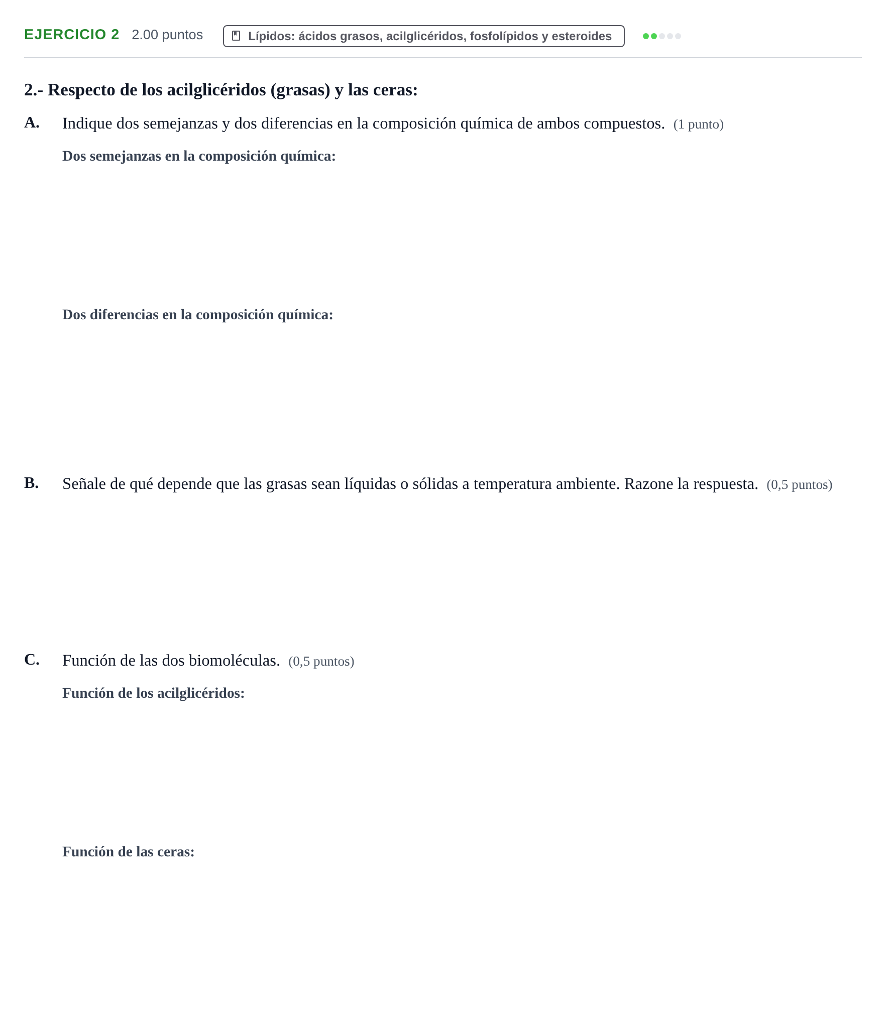 Enunciado: Problema 2 · Biología PAU Extremadura Ordinaria 2021