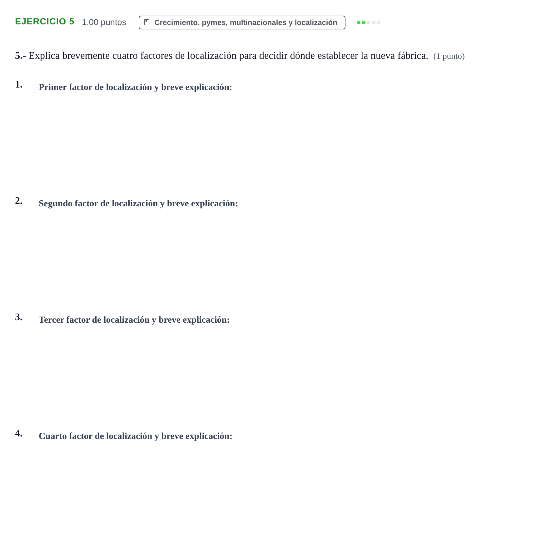 Enunciado: Problema 5 · Empresa y Diseño de Modelos de Negocio PAU Extremadura Ordinaria 2021