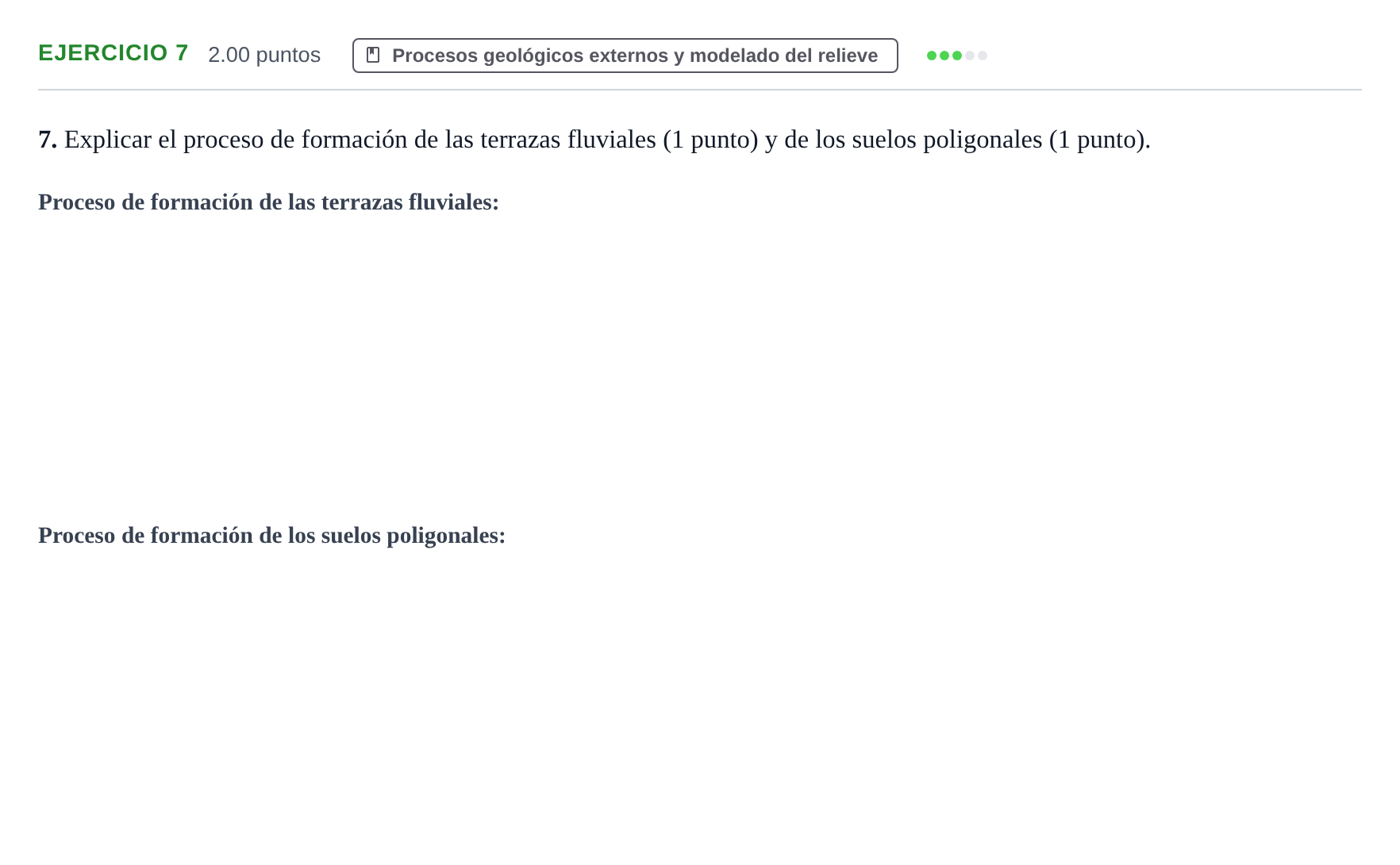 Enunciado: Problema 7 · Geología y Ciencias Ambientales PAU Extremadura Ordinaria 2021