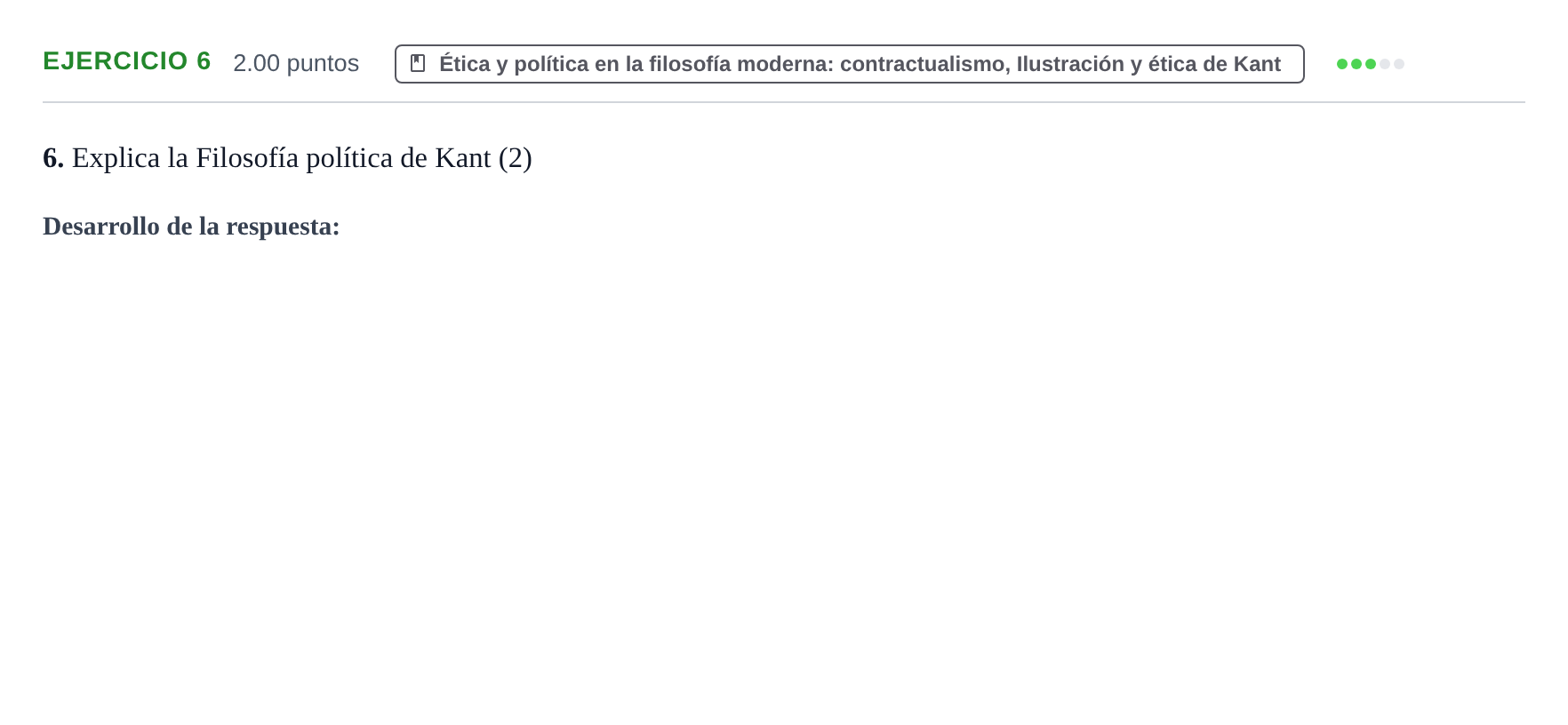Enunciado: Problema 6 · Historia de la Filosofía PAU Extremadura Ordinaria 2021