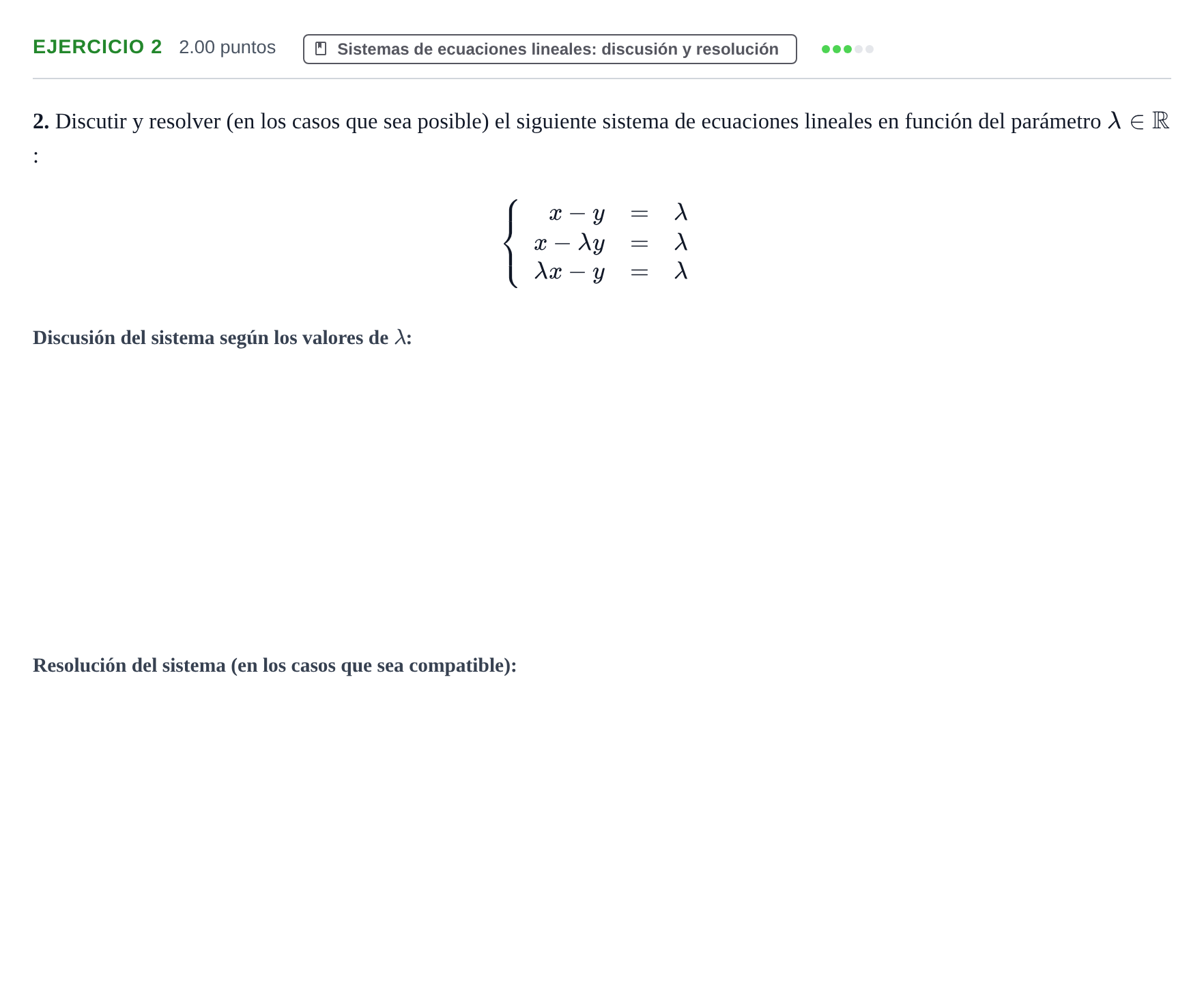 Enunciado: Problema 2 · Matemáticas II PAU Extremadura Ordinaria 2021