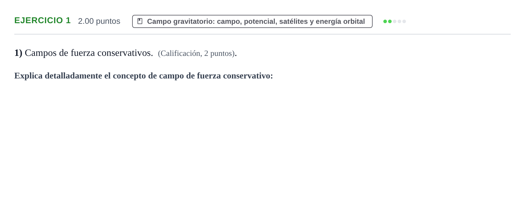 Enunciado: Problema 1 · Física PAU Extremadura Extraordinaria 2021