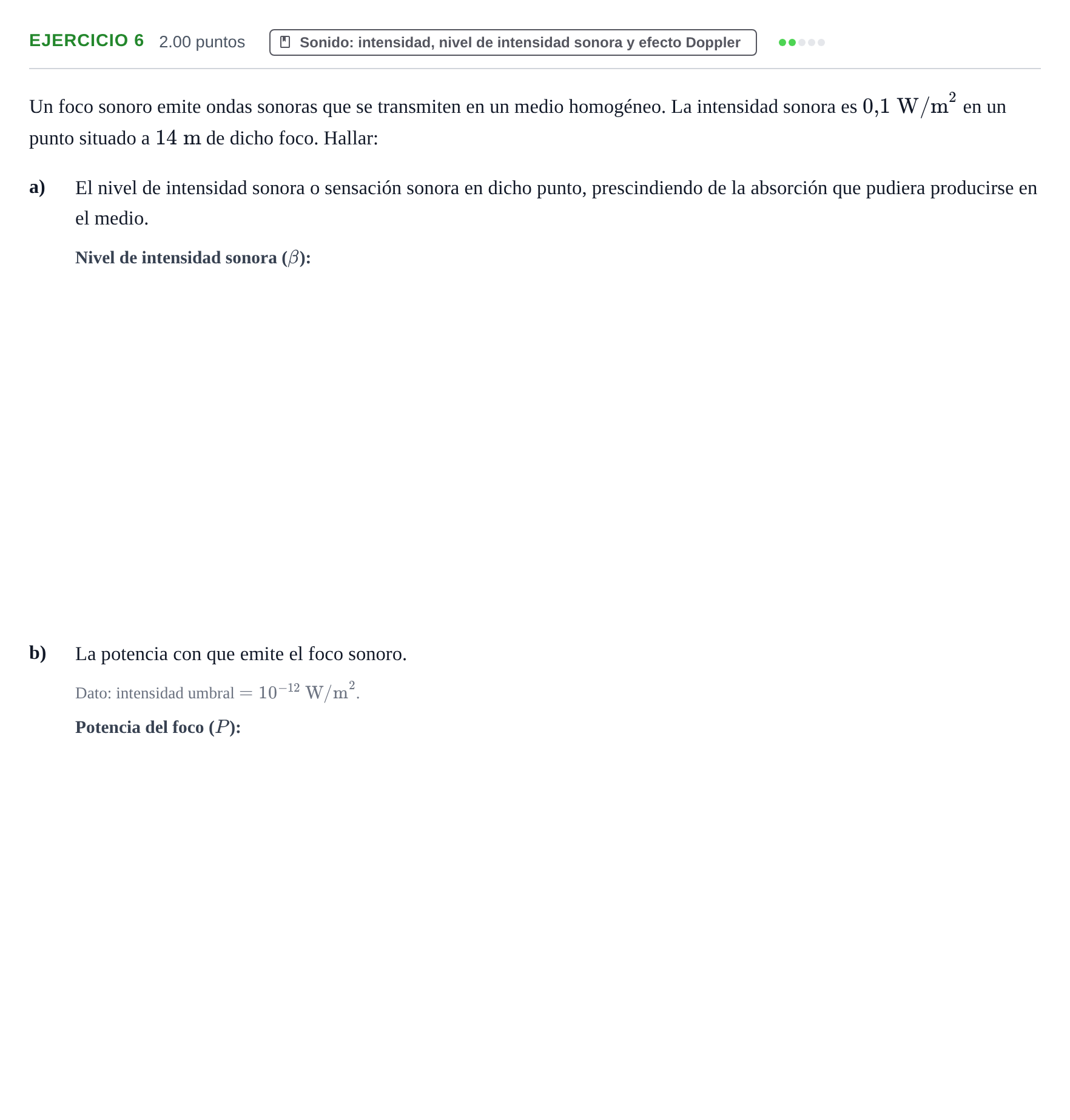 Enunciado: Problema 6 · Física PAU Extremadura Extraordinaria 2021