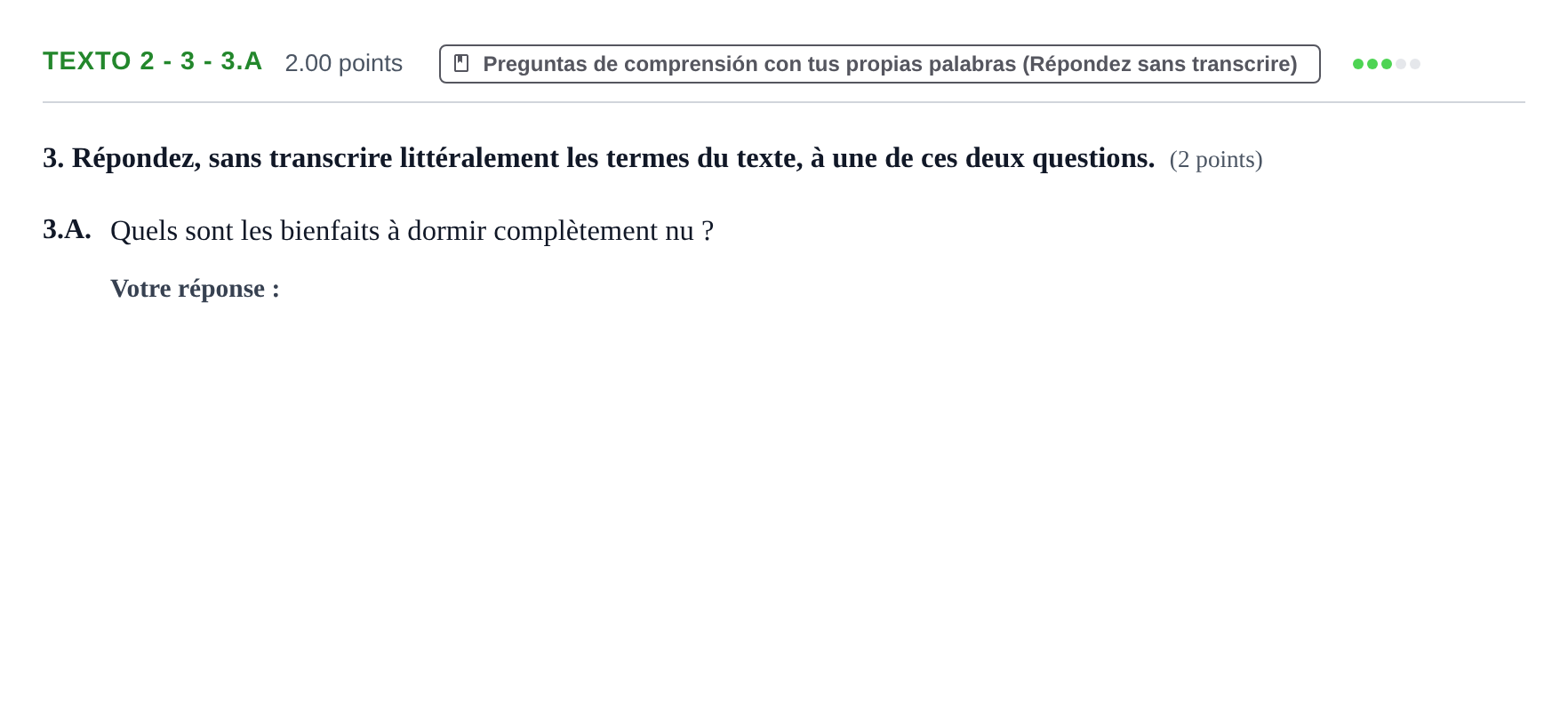 Enunciado: Ejercicio Texto 2 - 3 - 3.A · Francés PAU Asturias Extraordinaria 2022