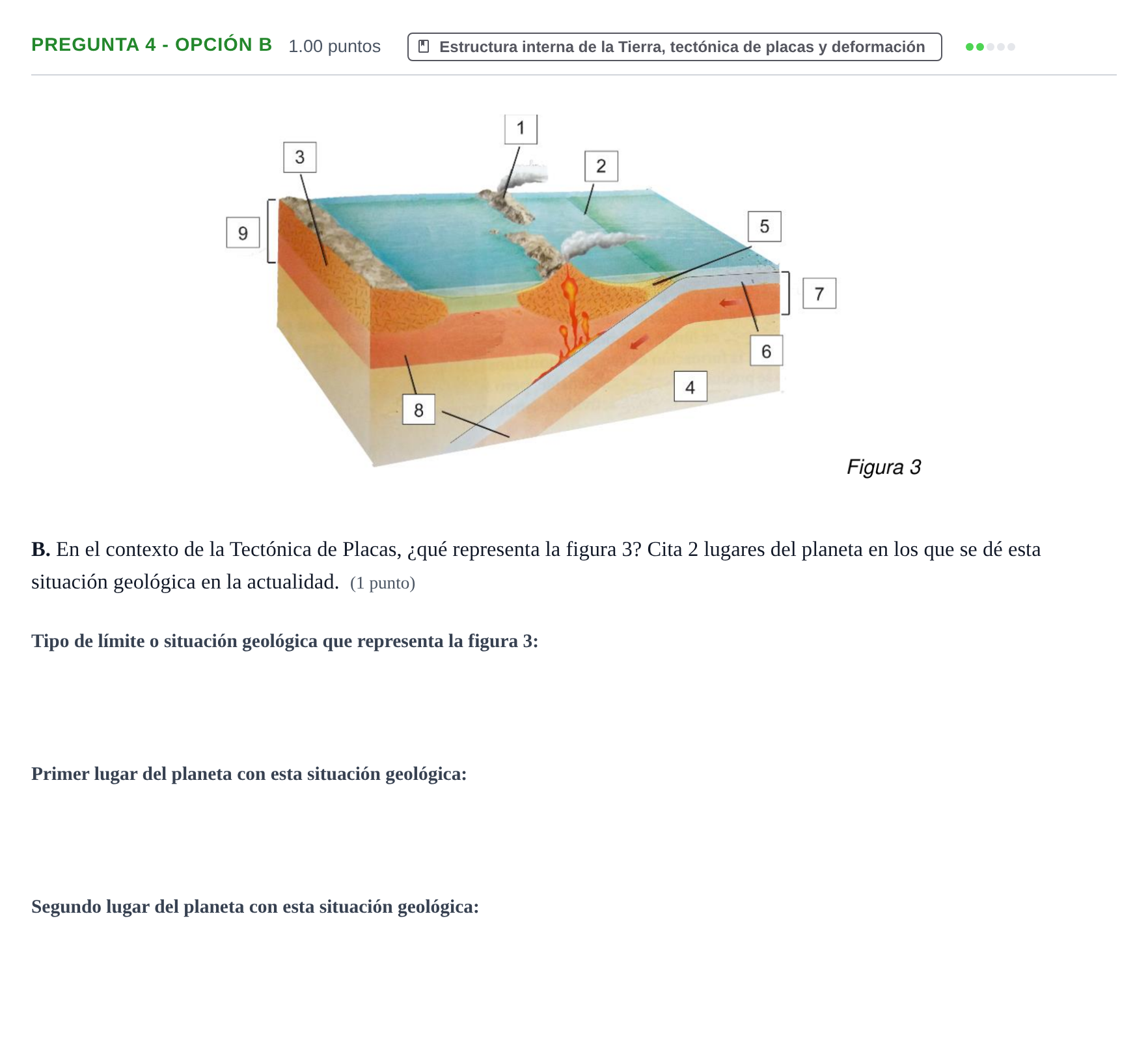 Enunciado: Pregunta 4 - Opción B · Geología y Ciencias Ambientales PAU Asturias Ordinaria 2022