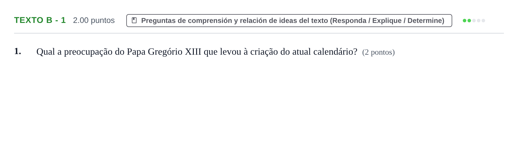 Enunciado: Ejercicio Texto B - 1 · Portugués PAU Asturias Ordinaria 2022