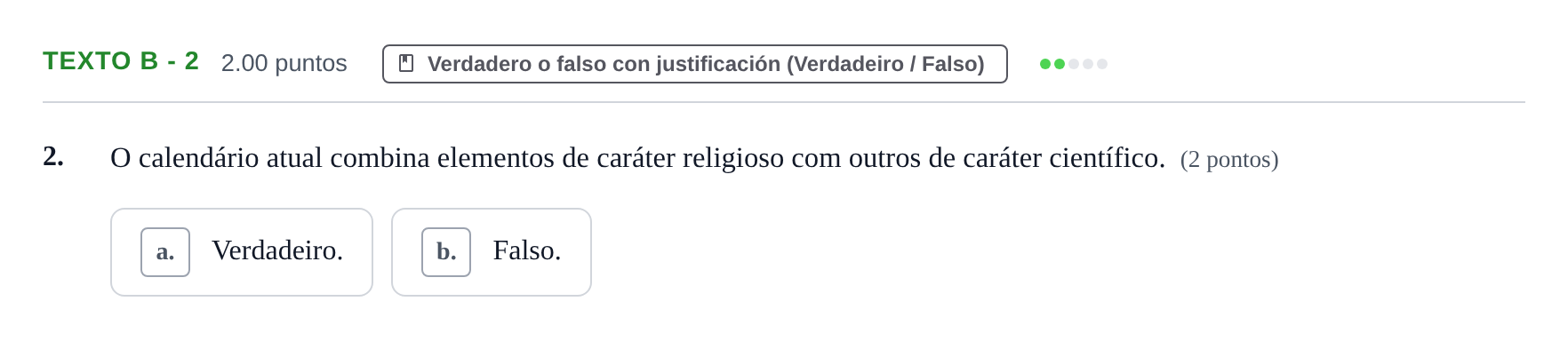 Enunciado: Ejercicio Texto B - 2 · Portugués PAU Asturias Ordinaria 2022