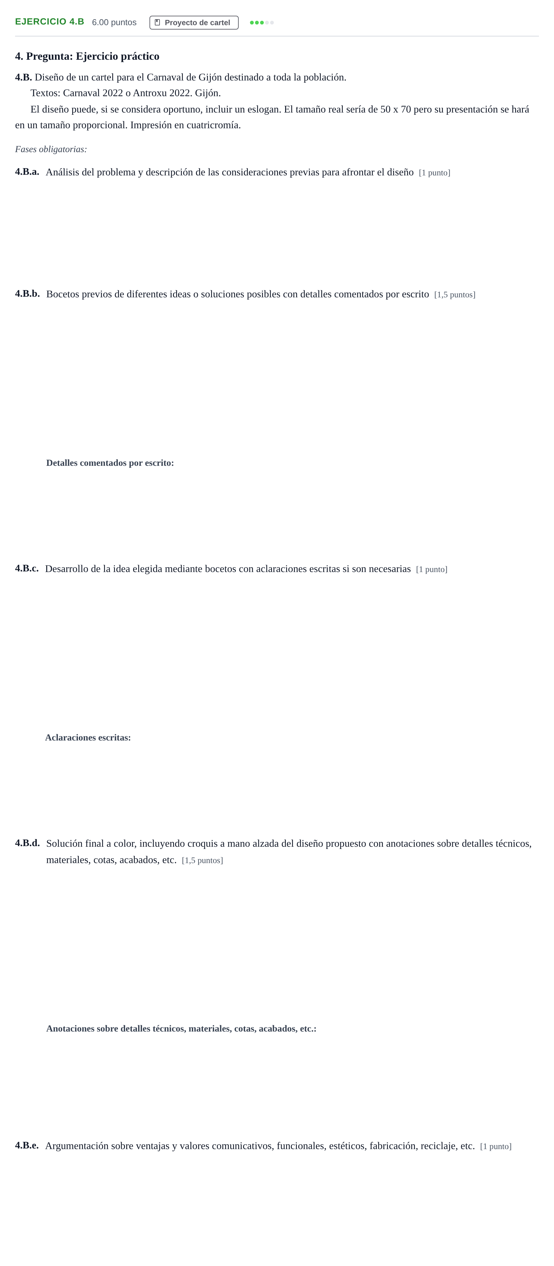 Enunciado: Ejercicio 4.B · Diseño PAU Asturias Extraordinaria 2021