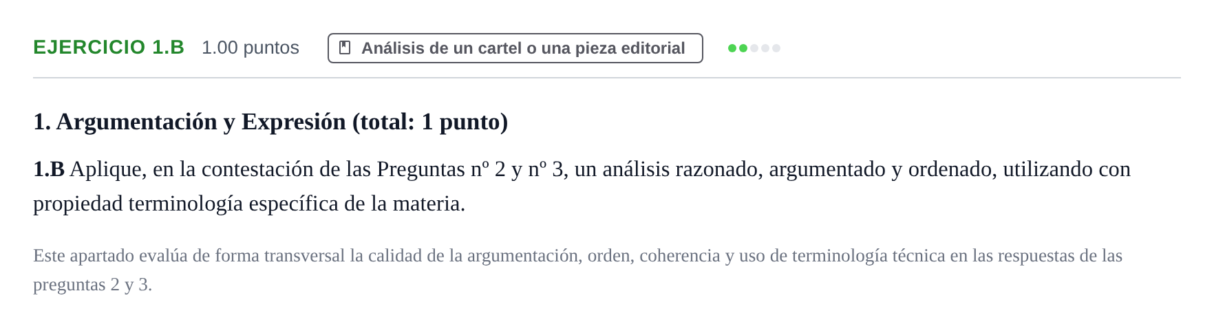 Enunciado: Ejercicio 1.B · Diseño PAU Asturias Ordinaria 2021