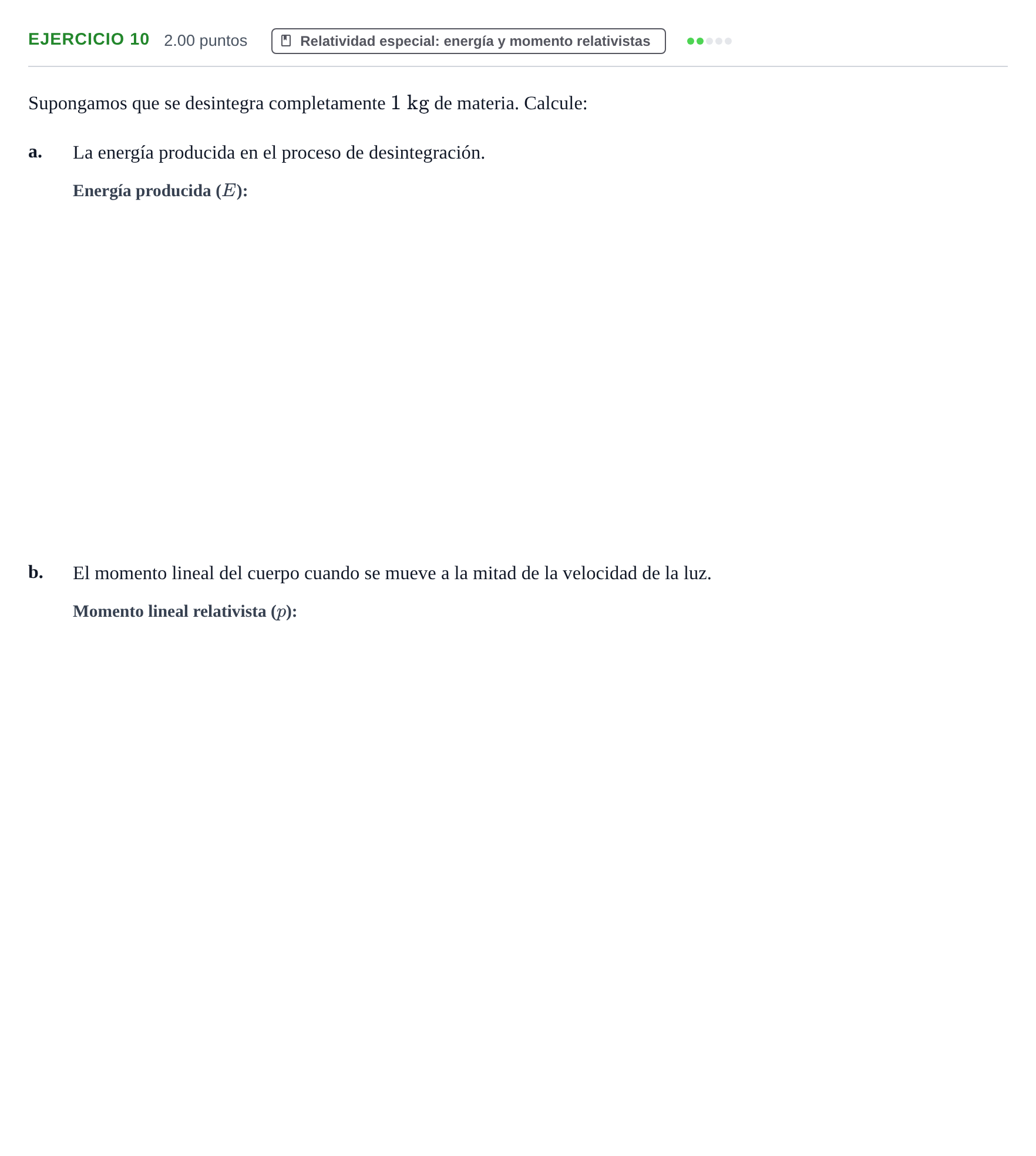 Enunciado: Problema 10 · Física PAU Asturias Extraordinaria 2021