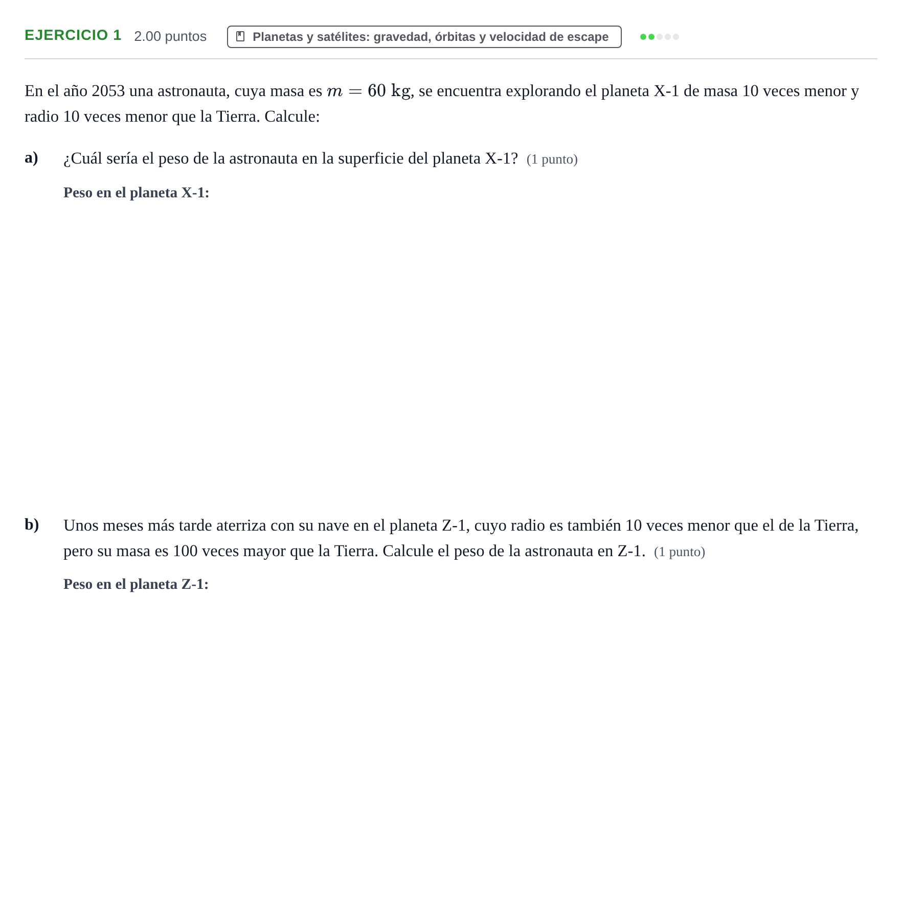 Enunciado: Problema 1 · Física PAU Asturias Extraordinaria 2021