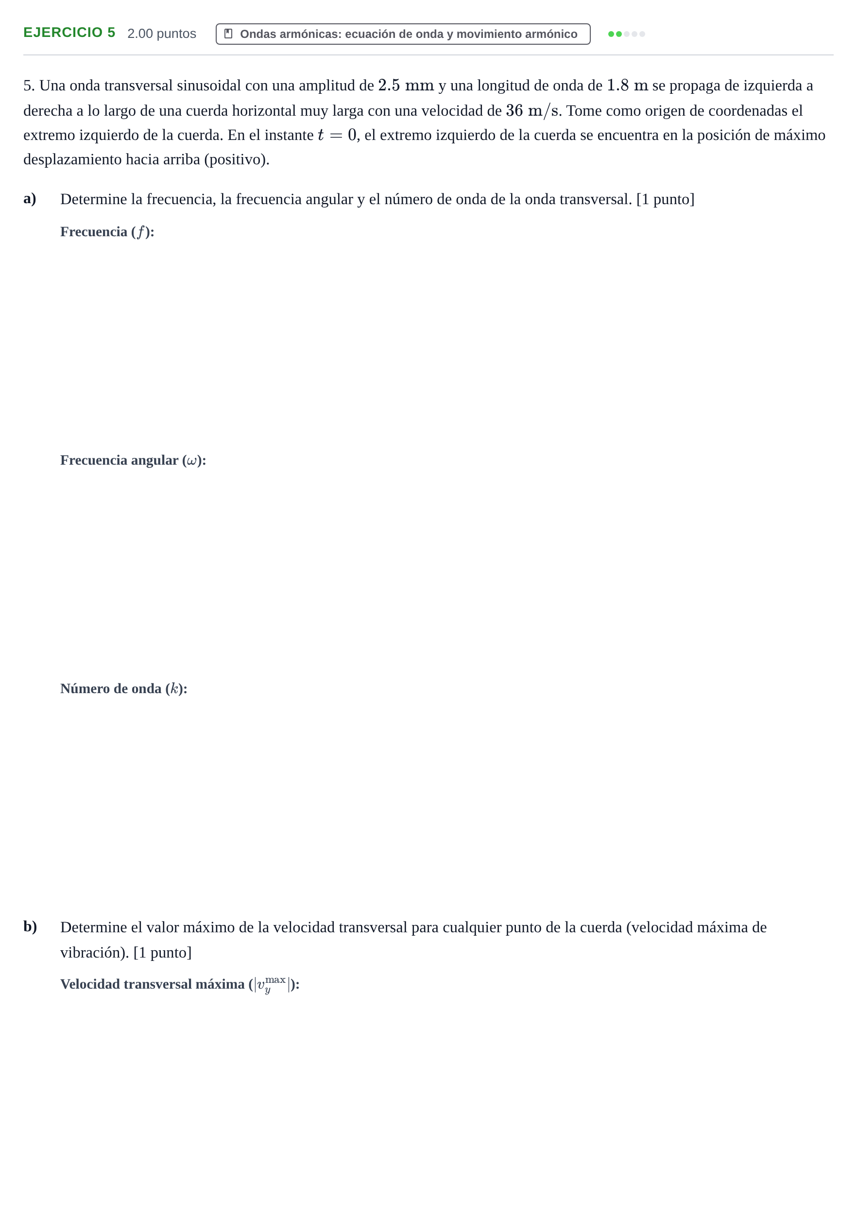 Enunciado: Problema 5 · Física PAU Asturias Ordinaria 2021