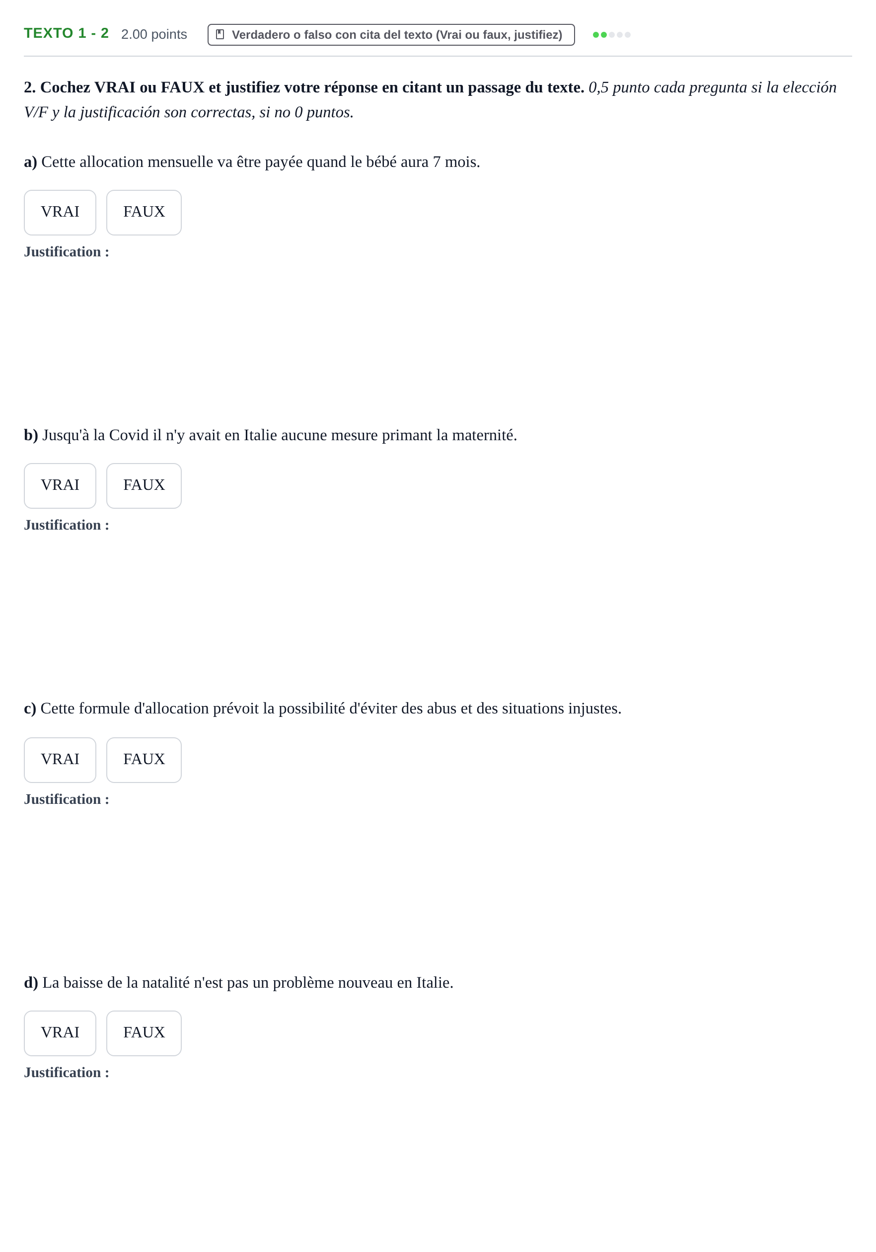 Enunciado: Ejercicio Texto 1 - 2 · Francés PAU Asturias Ordinaria (2ª lengua extranjera) 2021