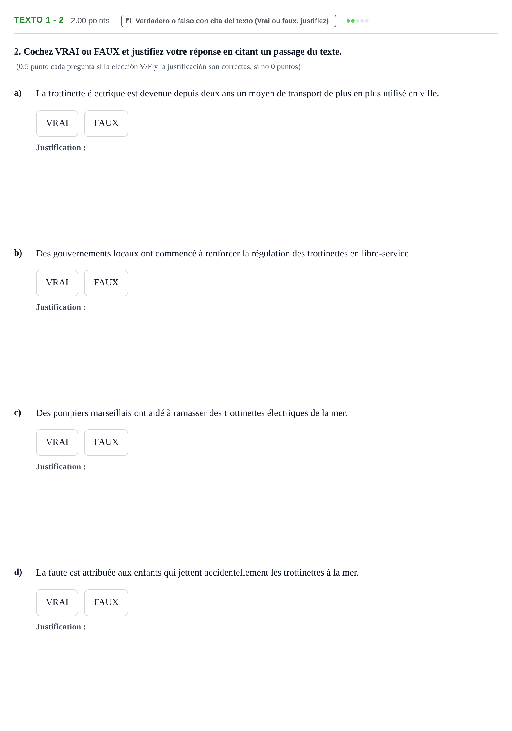 Enunciado: Ejercicio Texto 1 - 2 · Francés PAU Asturias Ordinaria 2021